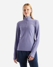 Space dye 1-4 zip ls w - Viola
