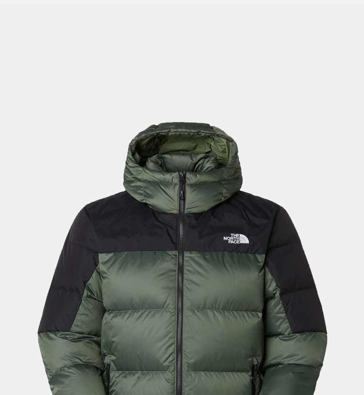 Piumino The North Face Diablo verde e nero