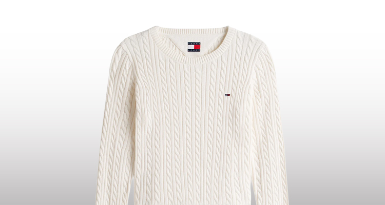pullover tommy jeans bianco