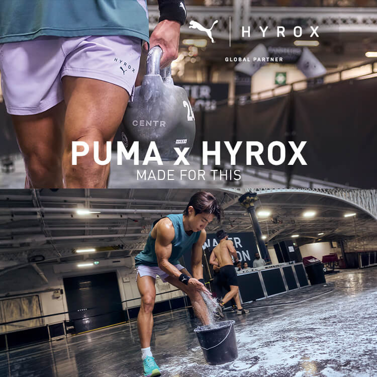 Ragazzi durante allenamento Hyrox con abbigliamento Puma