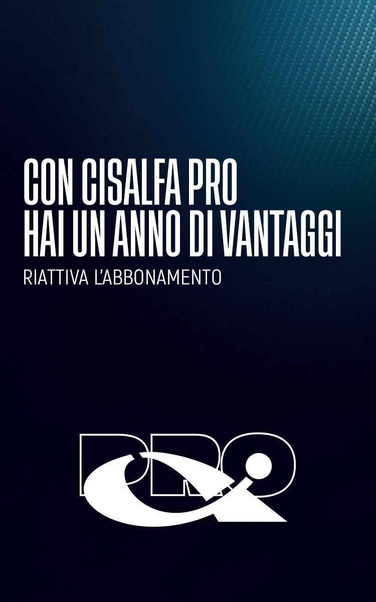 Con Cisalfa PRO hai un anno di vantaggi. Riattiva l'abbonamento