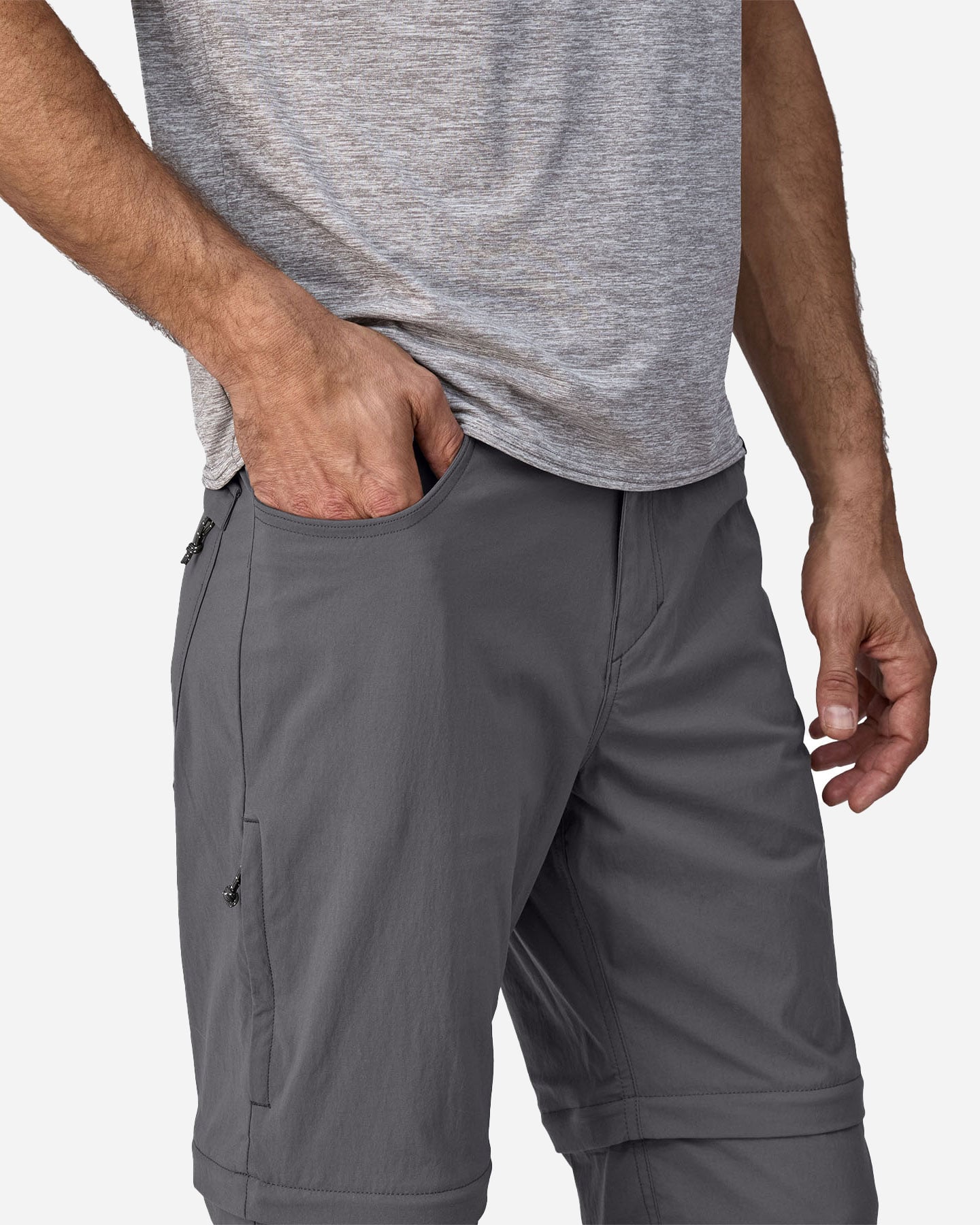 Pantalone outdoor PATAGONIA QUANDARY CONVERTIBLE M - Grigio - 4 | Cisalfa Sport