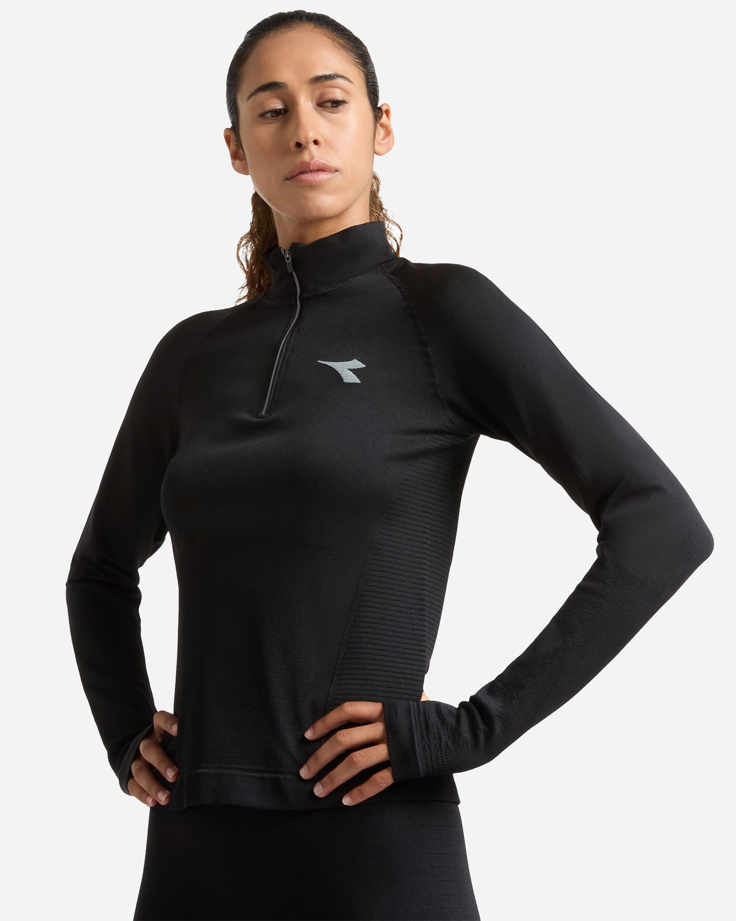Maglia running DIADORA STRATOUNO W - Nero - 3 | Cisalfa Sport
