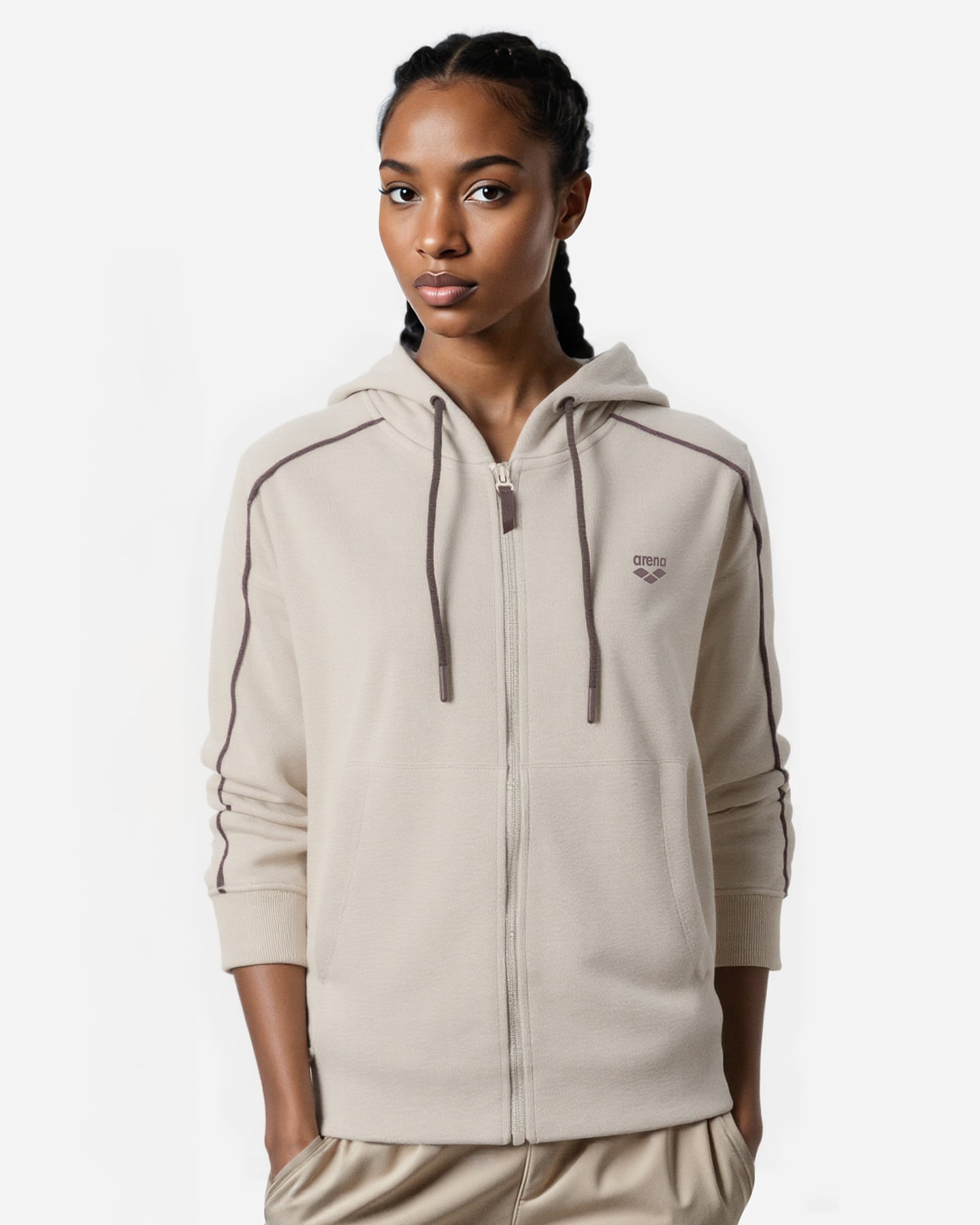 Felpa ARENA ATHLETIC ESSENTIAL W - Bianco - 3 | Cisalfa Sport