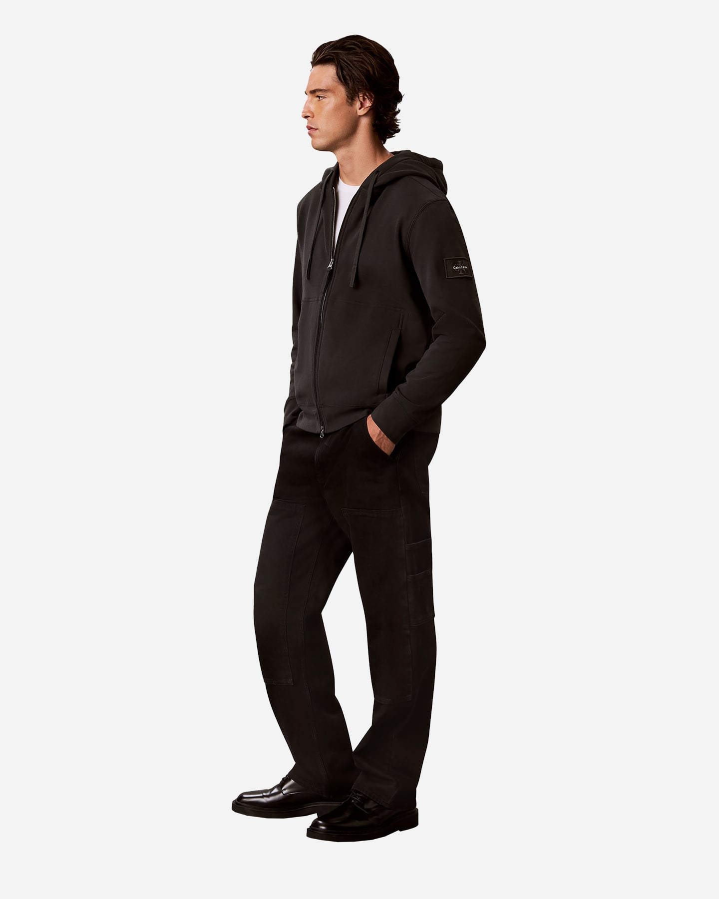 Felpa CALVIN KLEIN JEANS TERRY M - Nero - 4 | Cisalfa Sport