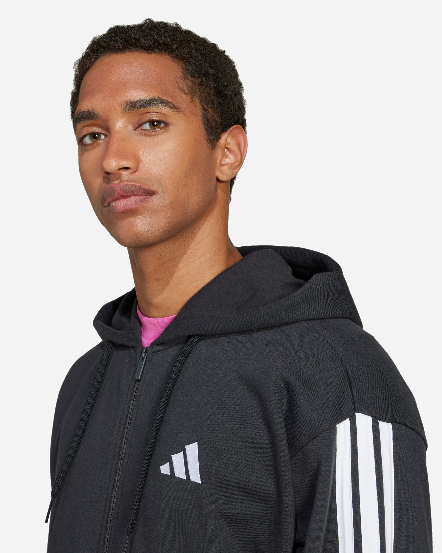 Felpa ADIDAS 3 STRIPES M - Grigio - 4 | Cisalfa Sport