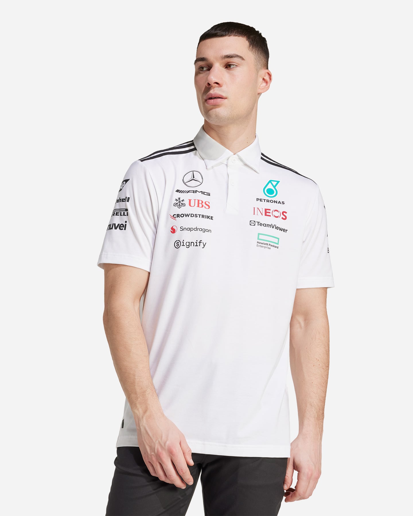 Polo ADIDAS MERCEDES TM M - Bianco - 1 | Cisalfa Sport