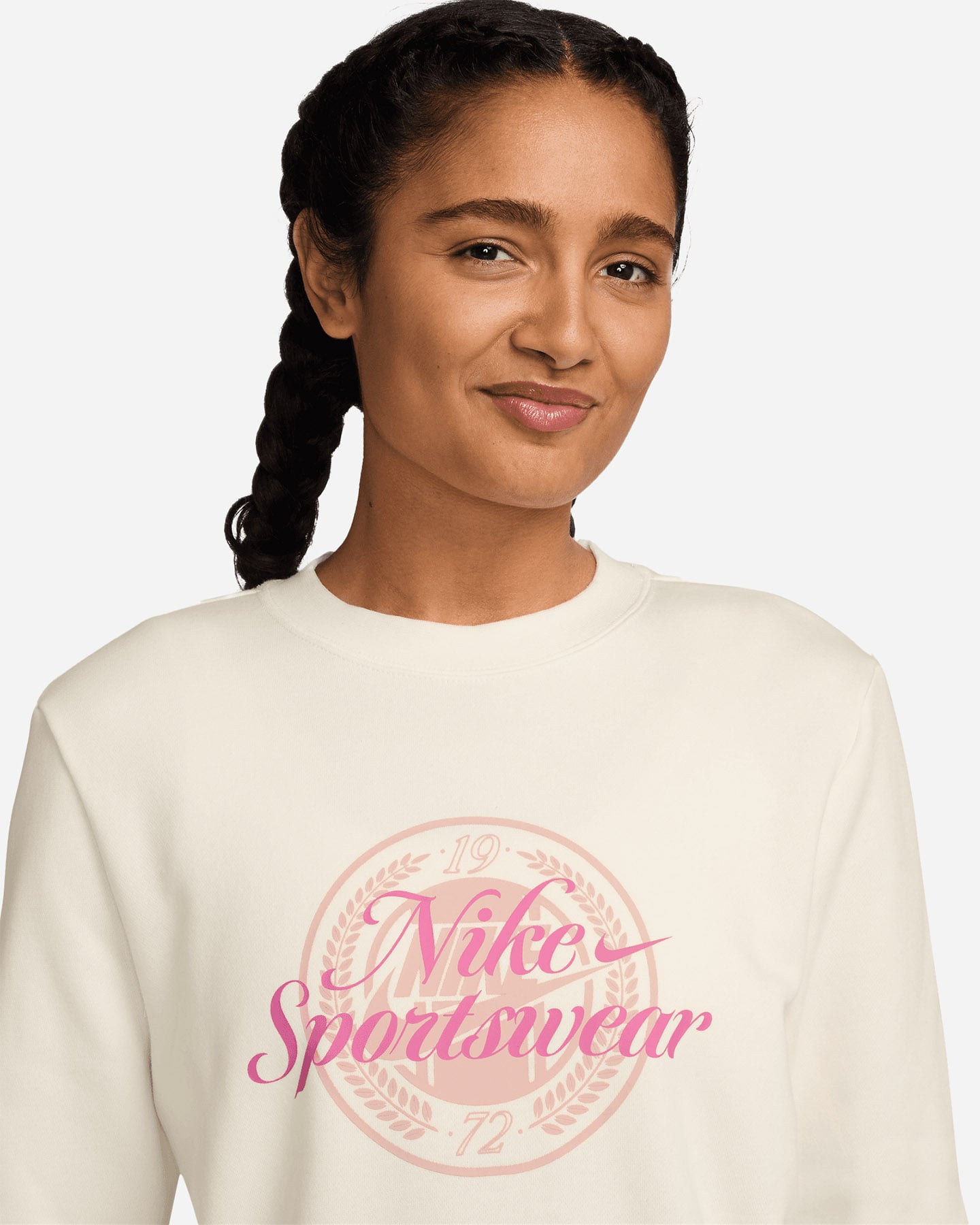 Felpa NIKE BIG LOGO CLUB W - Bianco - 4 | Cisalfa Sport