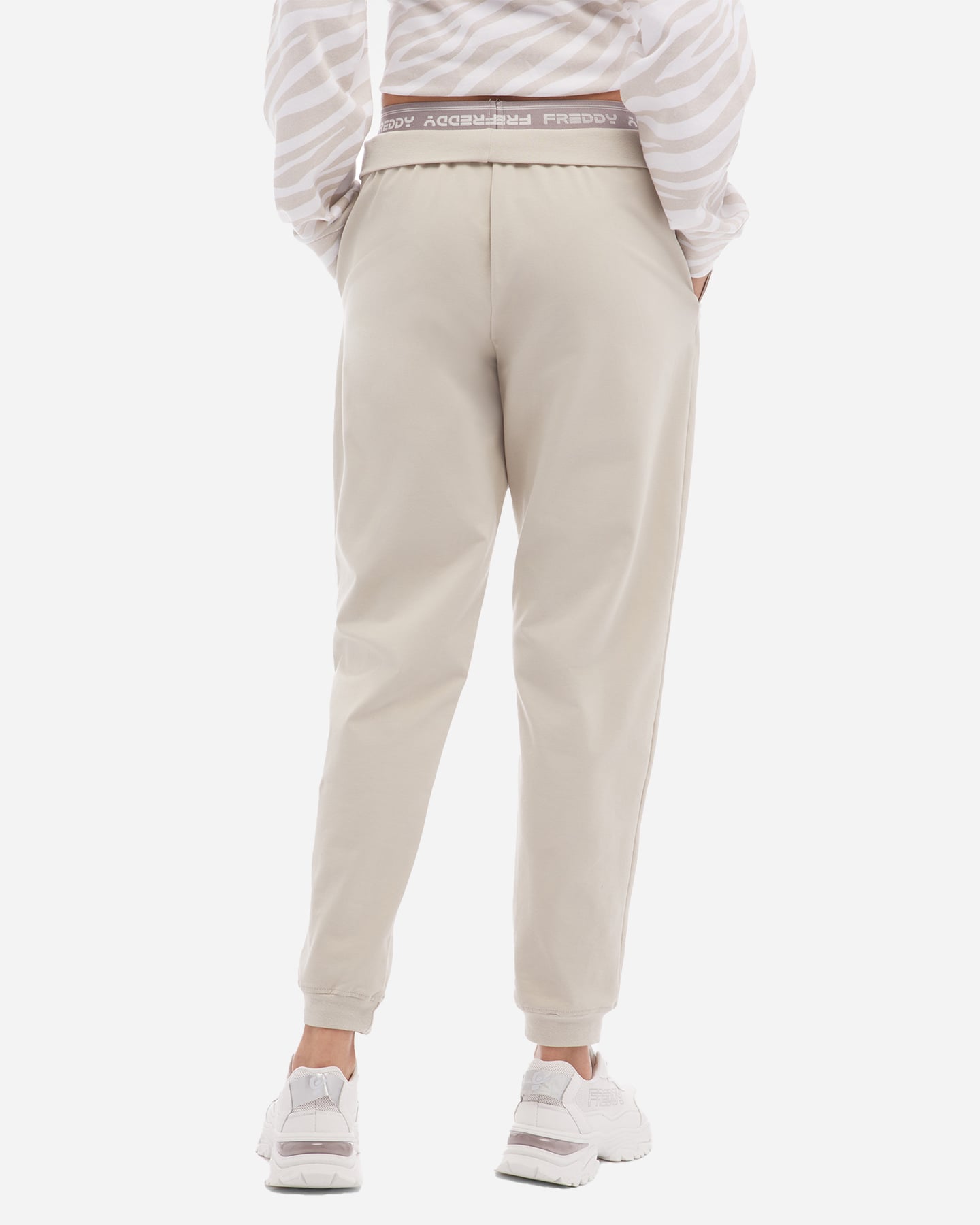 Pantalone FREDDY JOGGERS W - Beige - 1 | Cisalfa Sport