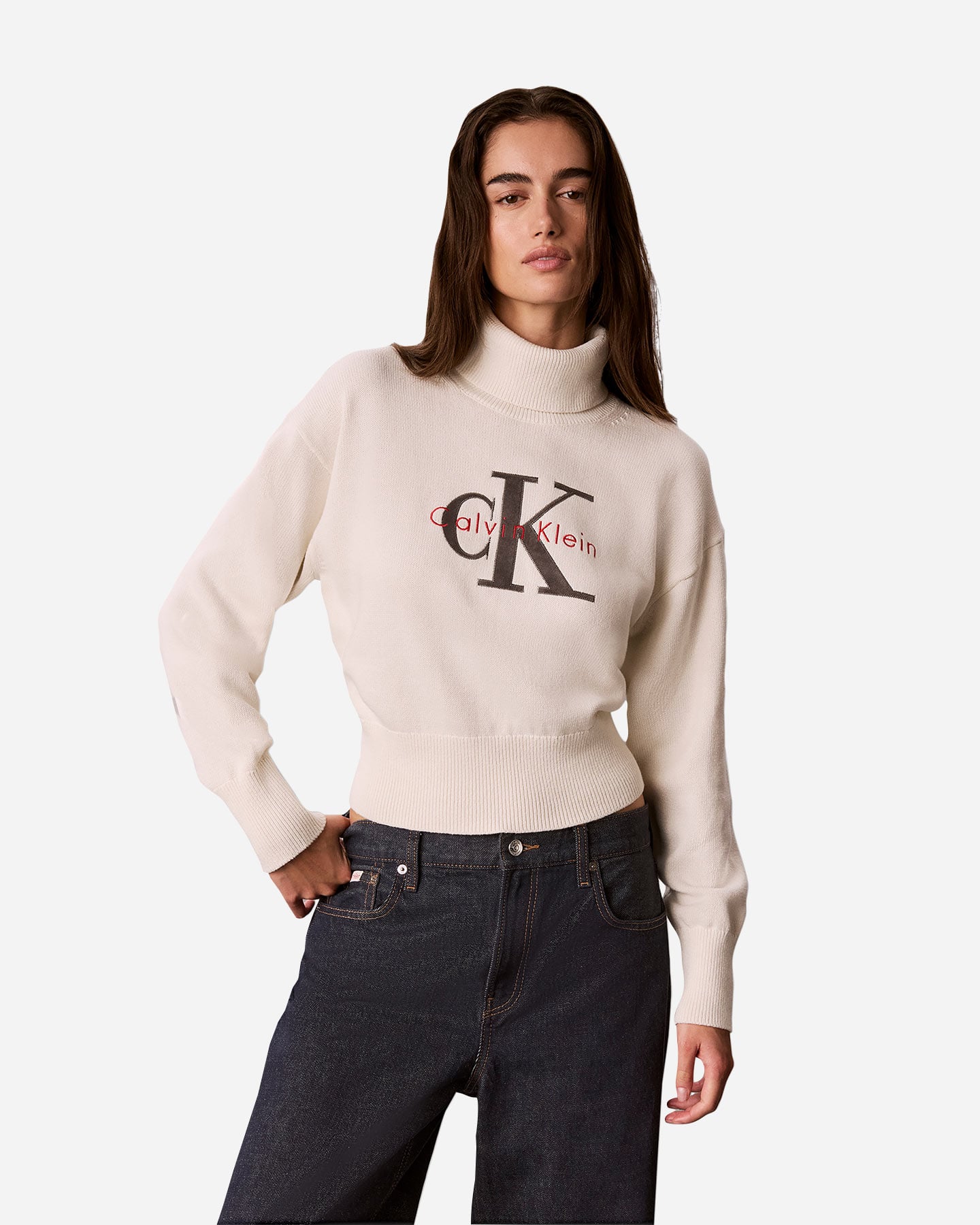 Maglione CALVIN KLEIN JEANS CLASSIC W - Bianco - 1 | Cisalfa Sport