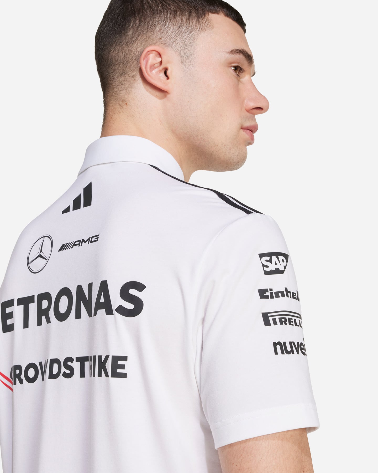 Polo ADIDAS MERCEDES TM M - Bianco - 5 | Cisalfa Sport