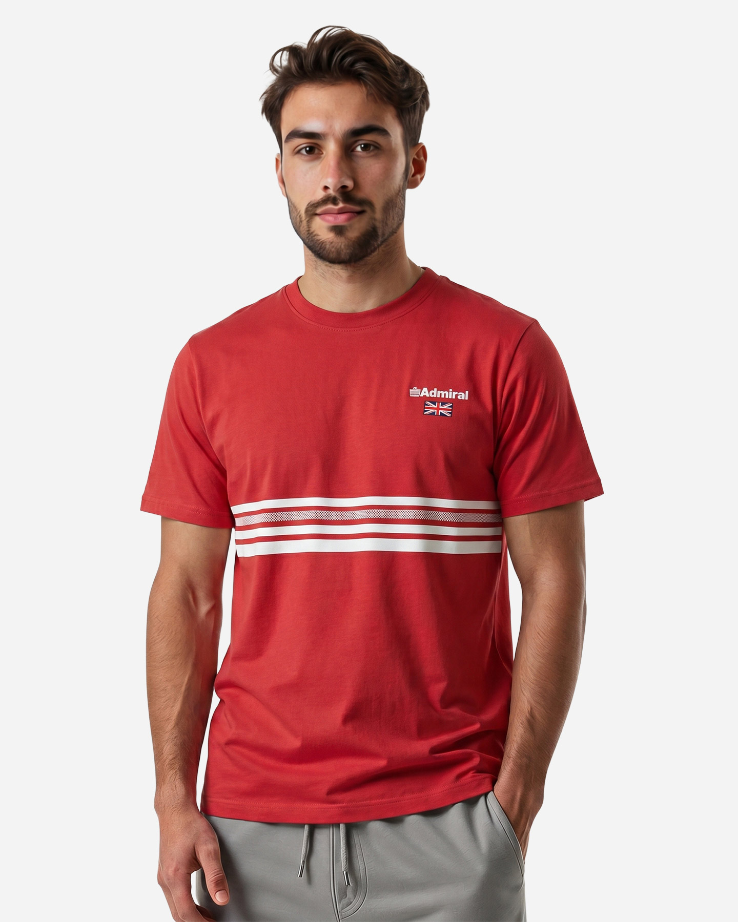 T-shirt ADMIRAL ESSENTIAL COLLEGE M - Rosso - 2 | Cisalfa Sport