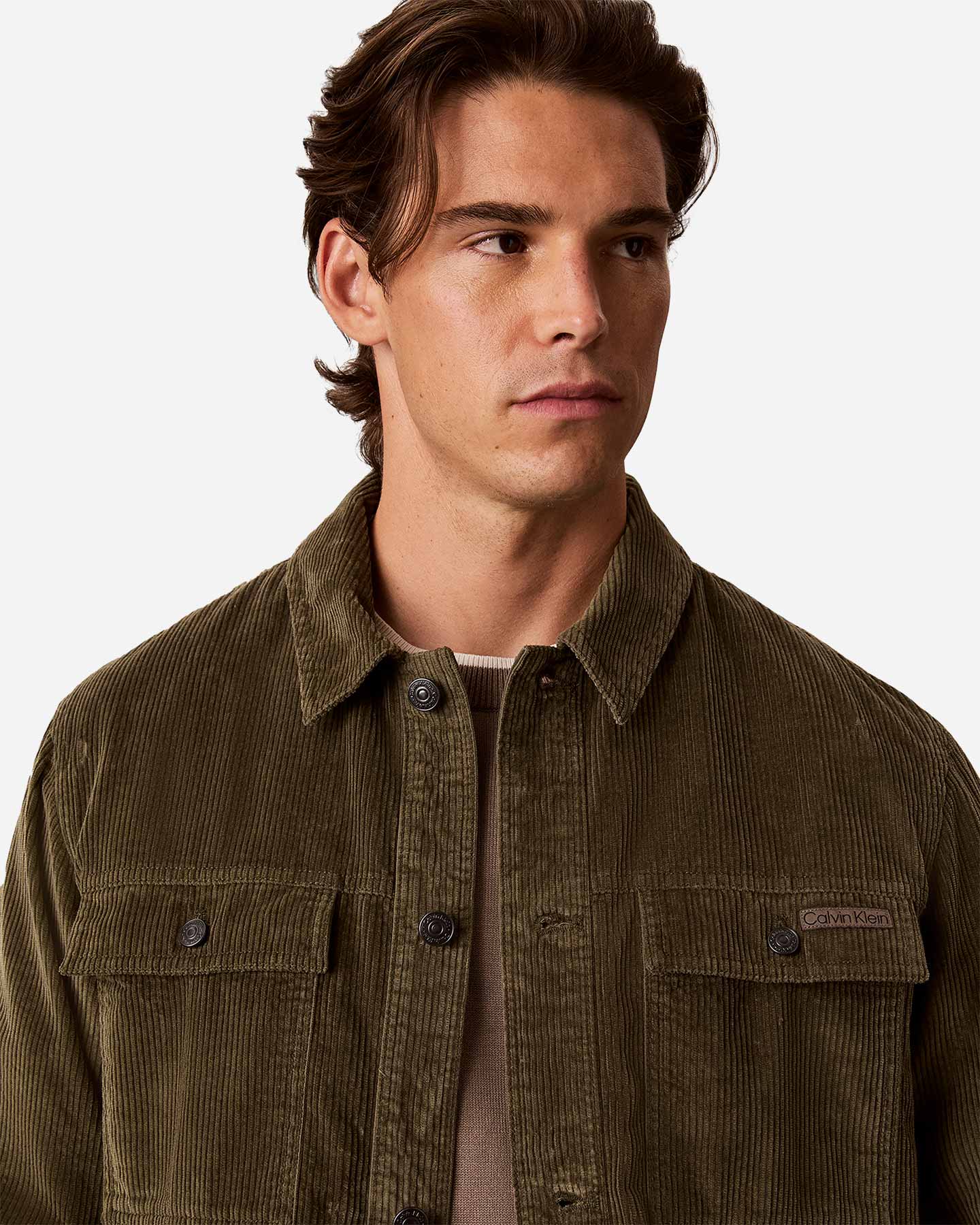 Camicia CALVIN KLEIN JEANS CORDUROY M - Verde - 4 | Cisalfa Sport