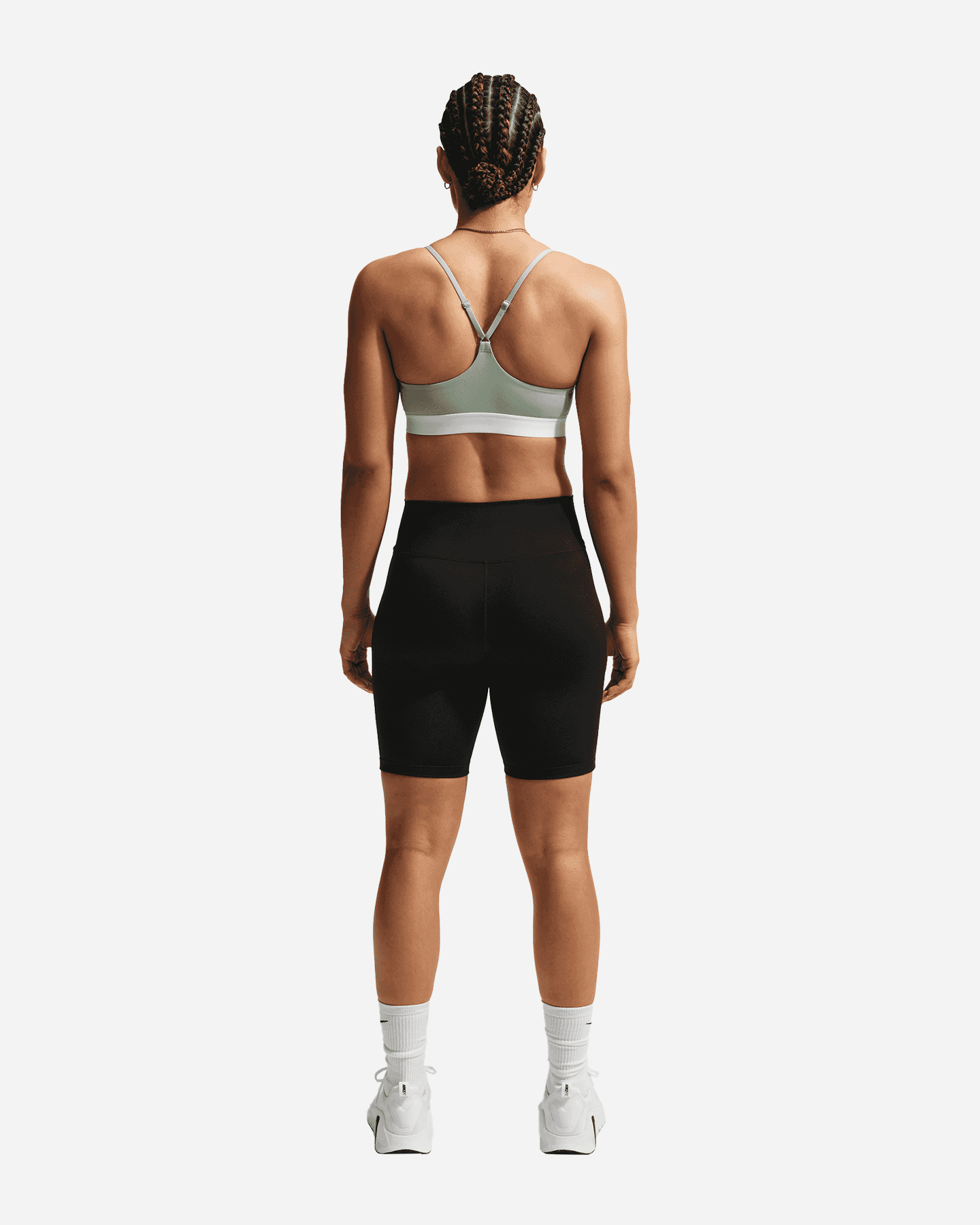 Bra training NIKE LS INDY BIG LOGO W - Verde - 2 | Cisalfa Sport