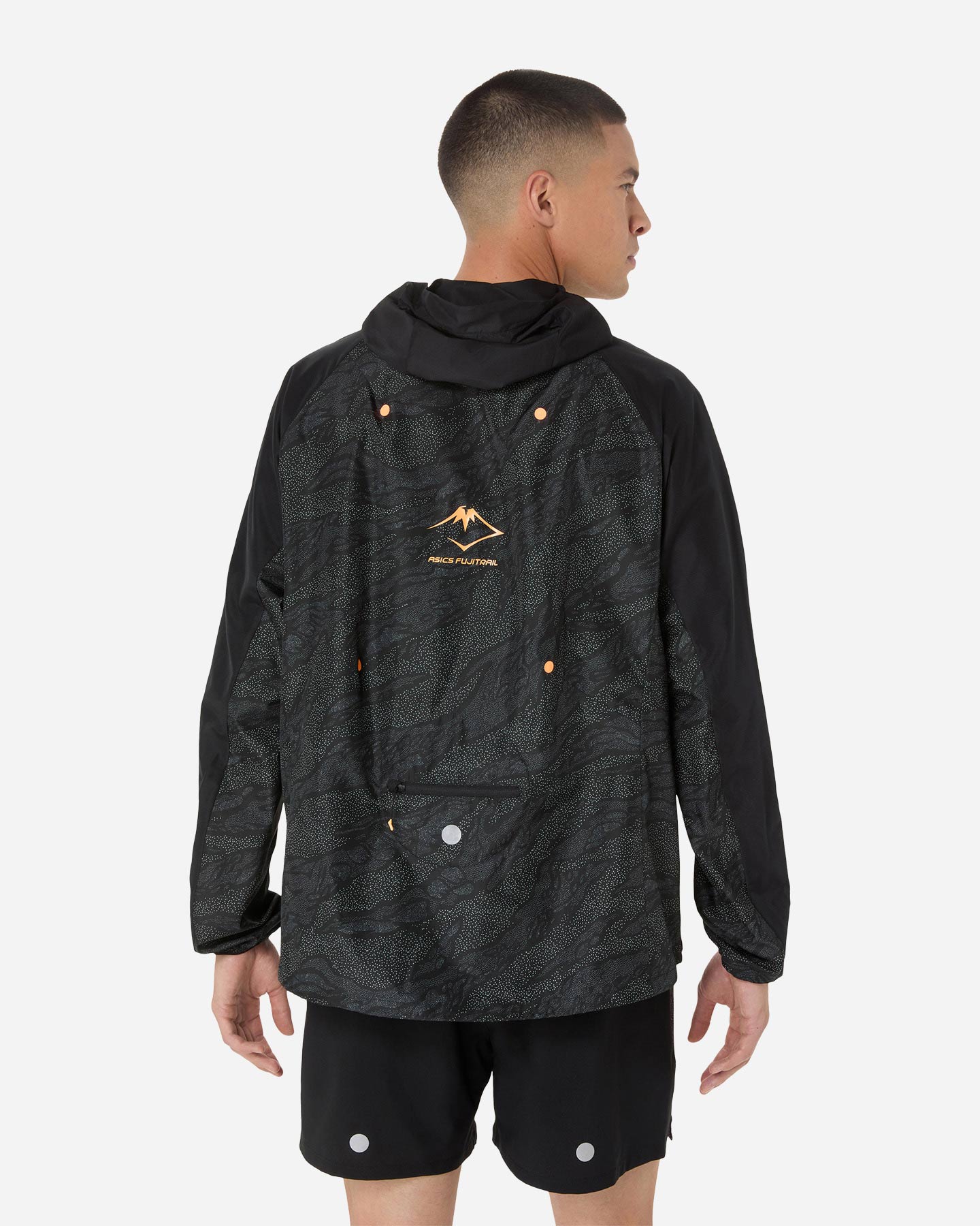Giacca running ASICS FUJITRAIL PACKABLE WINDBREAKER M - Nero - 2 | Cisalfa Sport