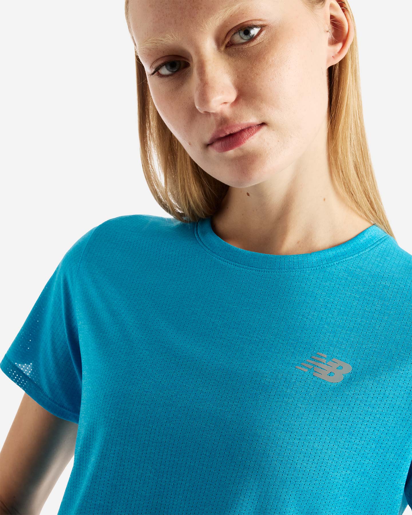 T-shirt running NEW BALANCE ATLETHICS W - Azzurro - 3 | Cisalfa Sport
