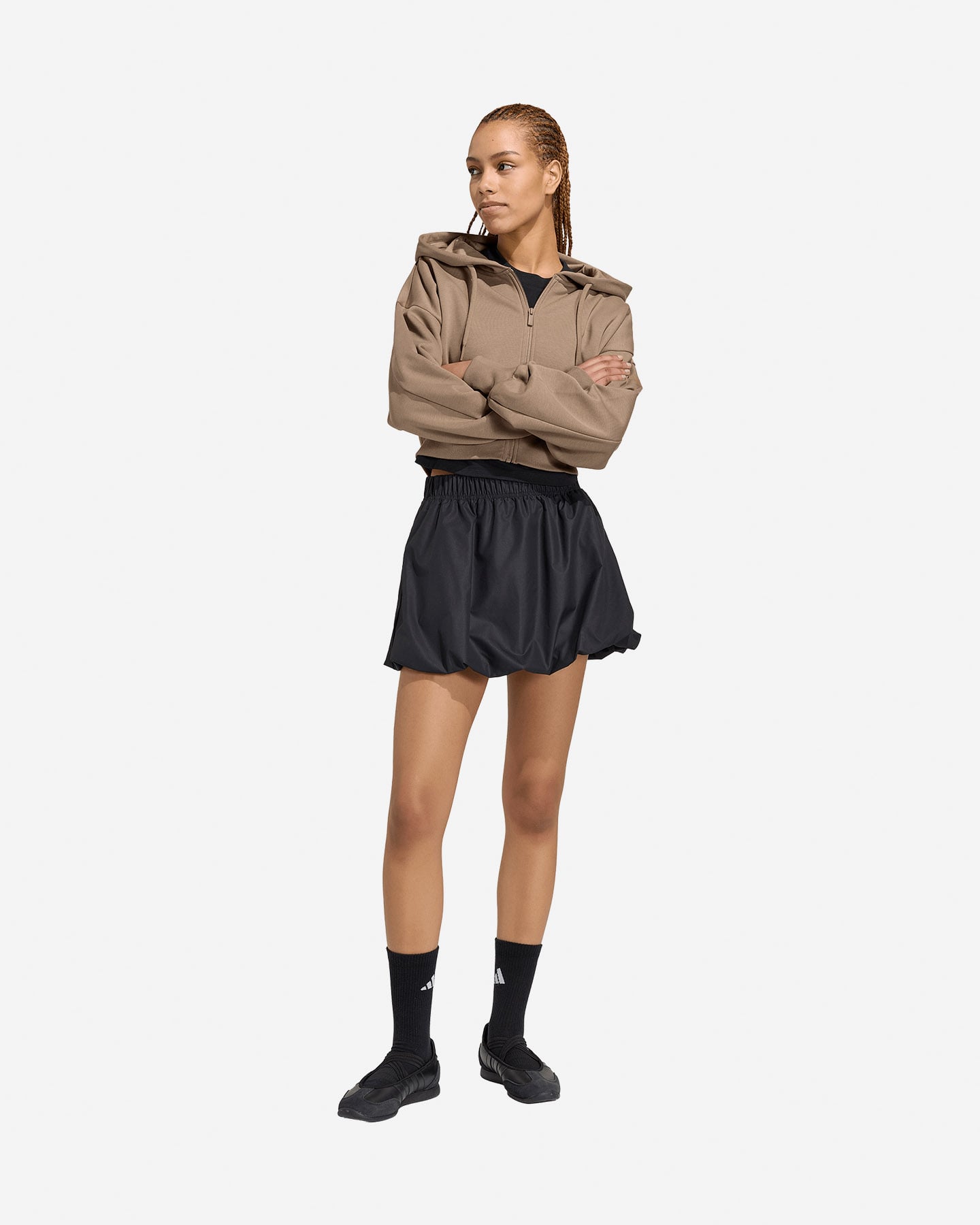 Felpa ADIDAS ESSENTIALS CONTEMPORARY W - Marrone - 2 | Cisalfa Sport
