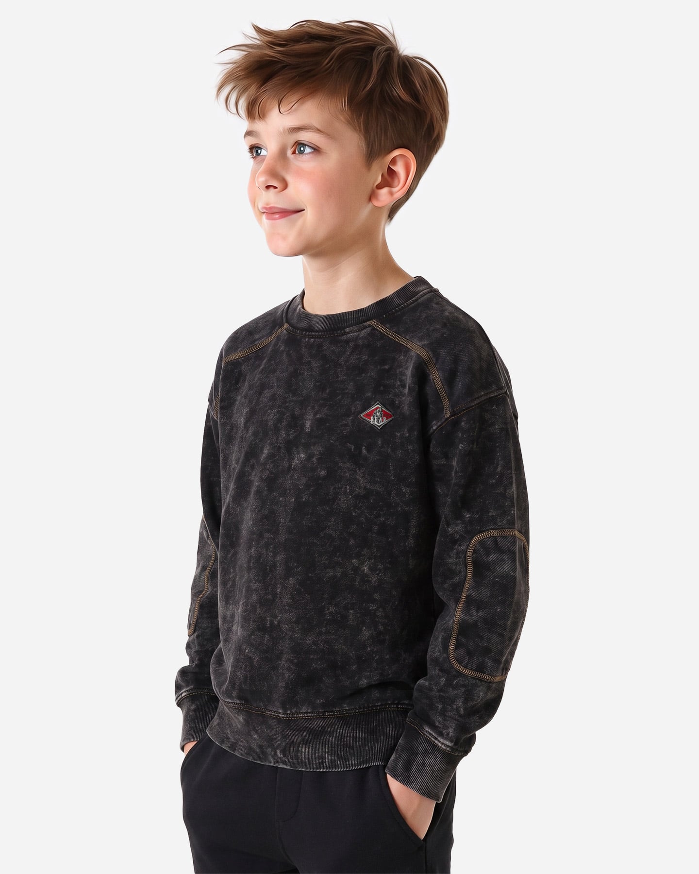 Felpa BEAR UNEARTHED NATURE JR - Nero - 2 | Cisalfa Sport