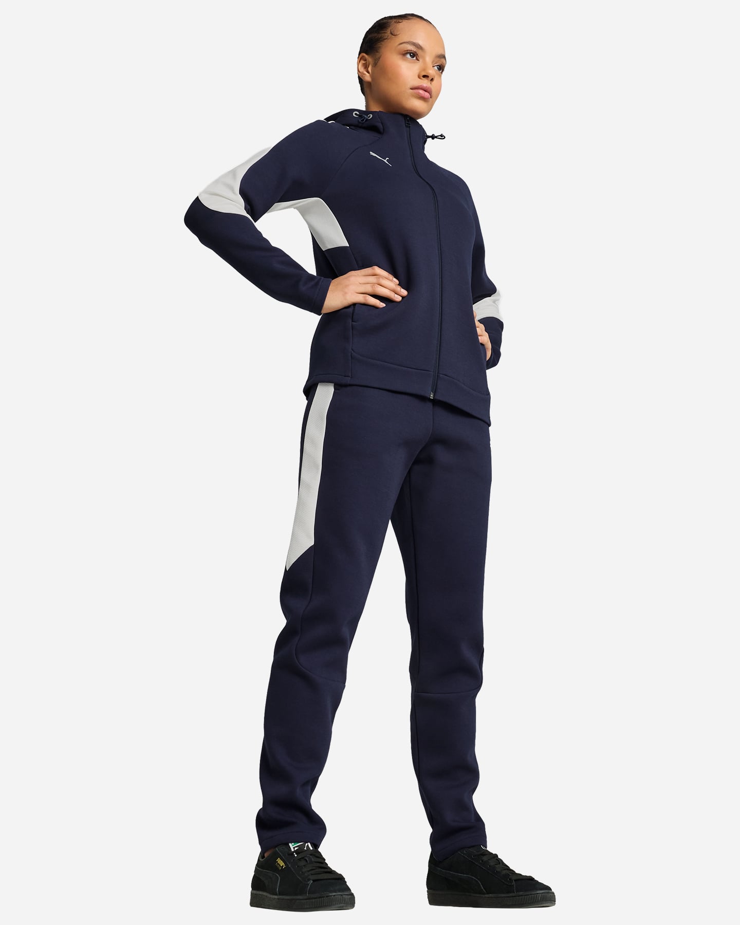 Abbigliamento calcio PUMA TEAMEVOSTRIPE M - Blu Navy - 4 | Cisalfa Sport