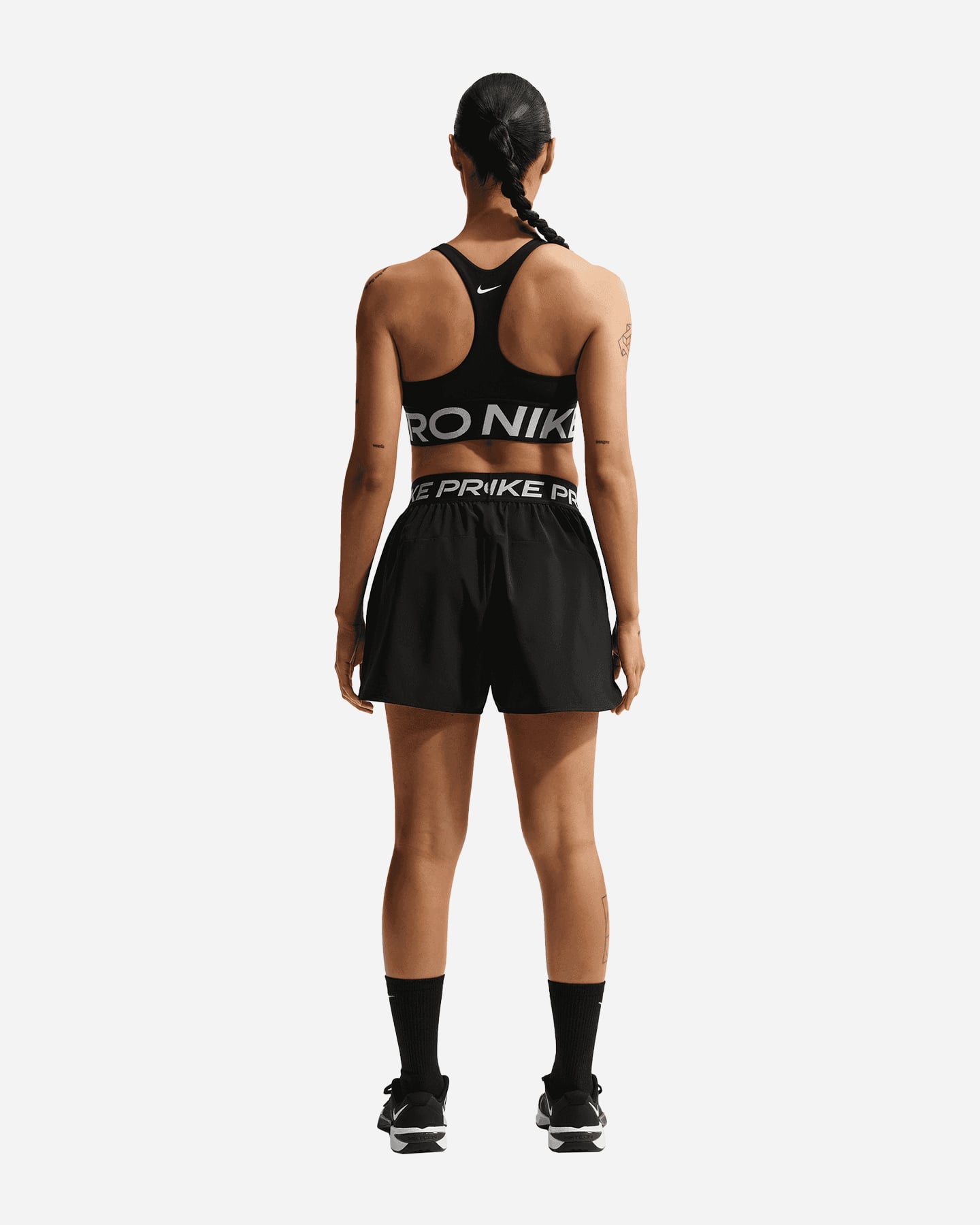 Short training NIKE PRO LOGO 3IN W - Nero - 2 | Cisalfa Sport