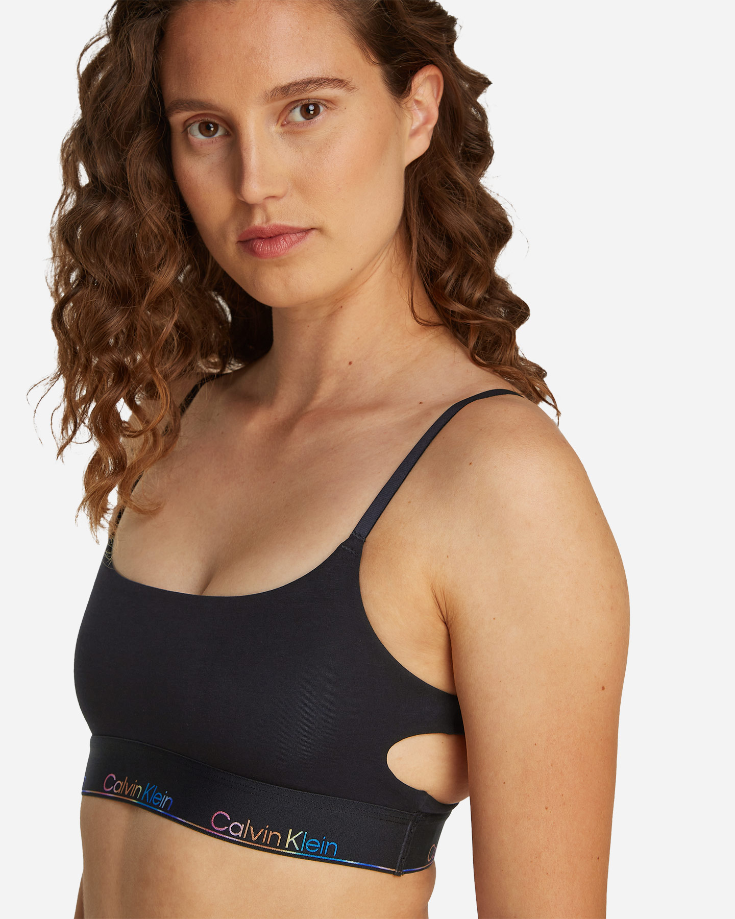 Reggiseno CALVIN KLEIN UNDERWEAR PRIDE UNLINED BRALETTE W - Nero - 4 | Cisalfa Sport