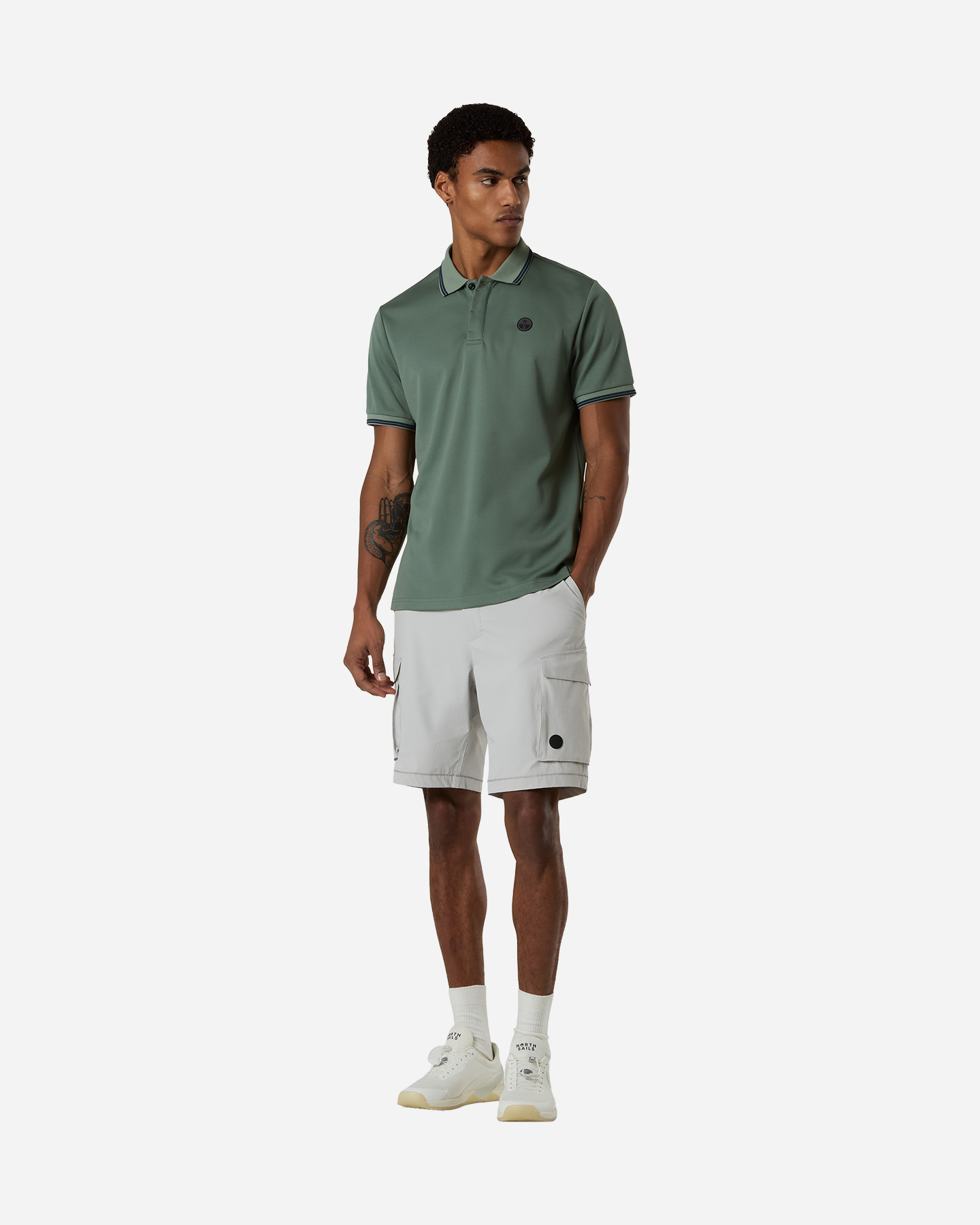 Polo NORTH SAILS PIQUET COOLMAX M - Verde - 2 | Cisalfa Sport