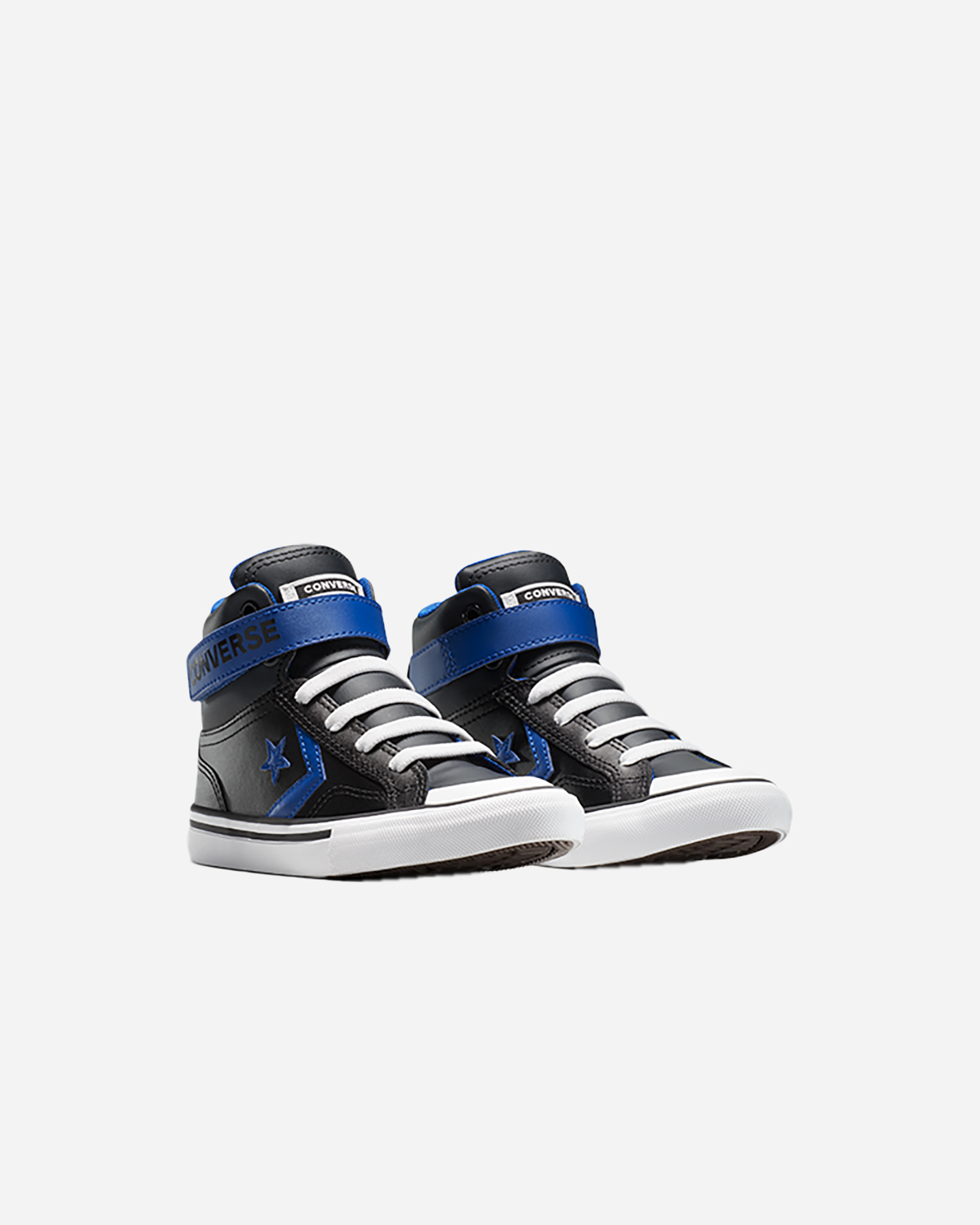 Scarpe sneakers CONVERSE PRO BLAZE STRAP LTH EASY ON MID JR - Nero - 1 | Cisalfa Sport