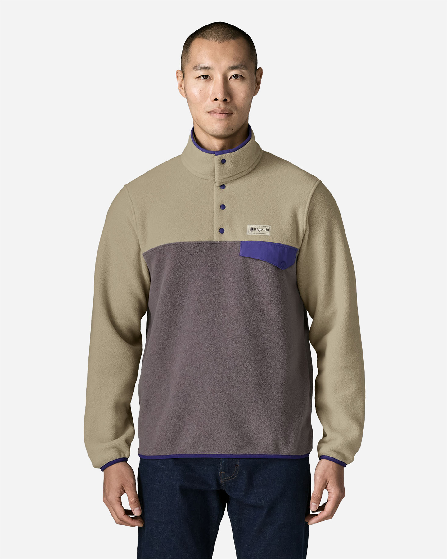 Pile PATAGONIA LIGHTWEIGHT SYNCHILLA SNAP-T M - Grigio - 1 | Cisalfa Sport