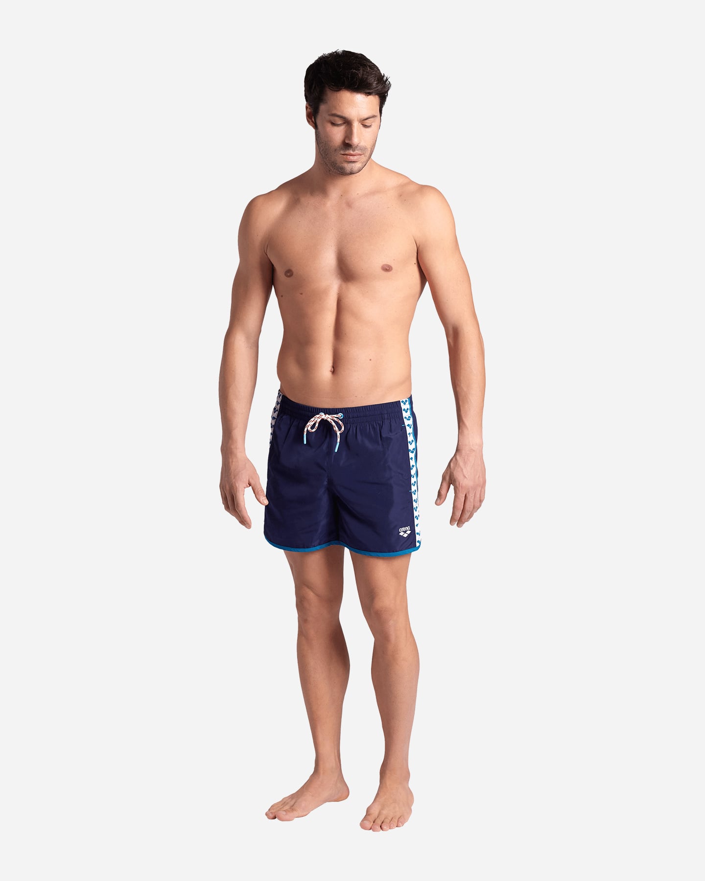 Boxer mare ARENA TEAM STRIPE M - Blu Navy - 2 | Cisalfa Sport