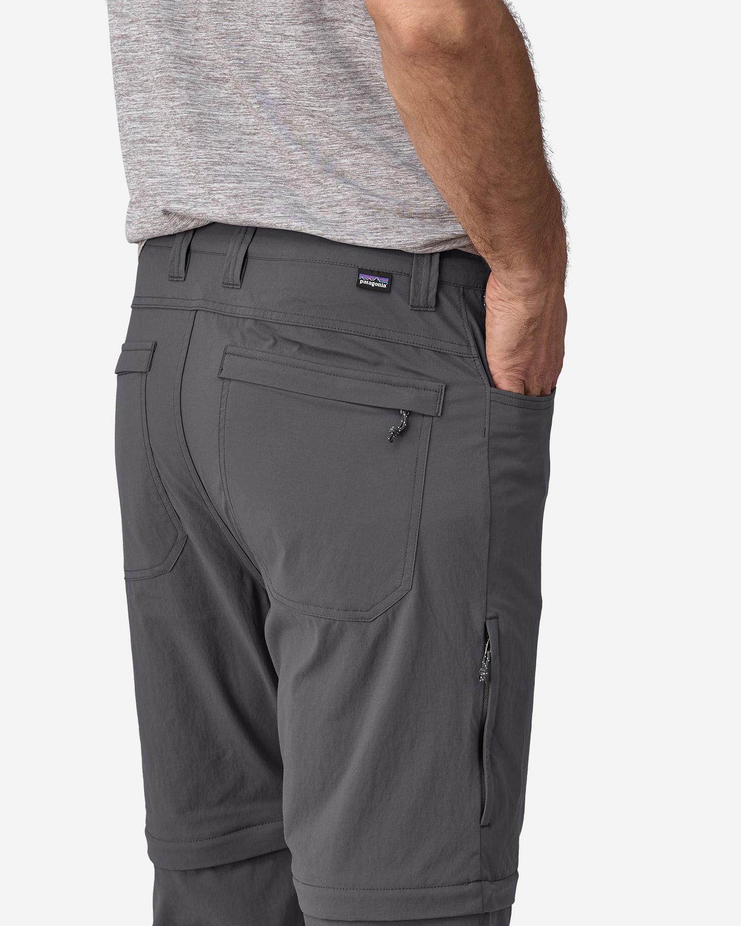 Pantalone outdoor PATAGONIA QUANDARY CONVERTIBLE M - Grigio - 5 | Cisalfa Sport