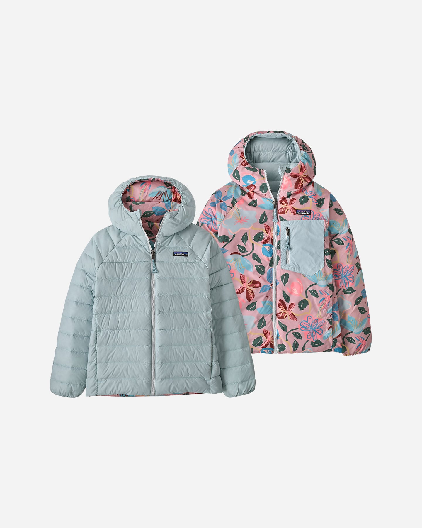 Piumino PATAGONIA REVERSIBLE DOWN SWEATER JR - Blu - 3 | Cisalfa Sport