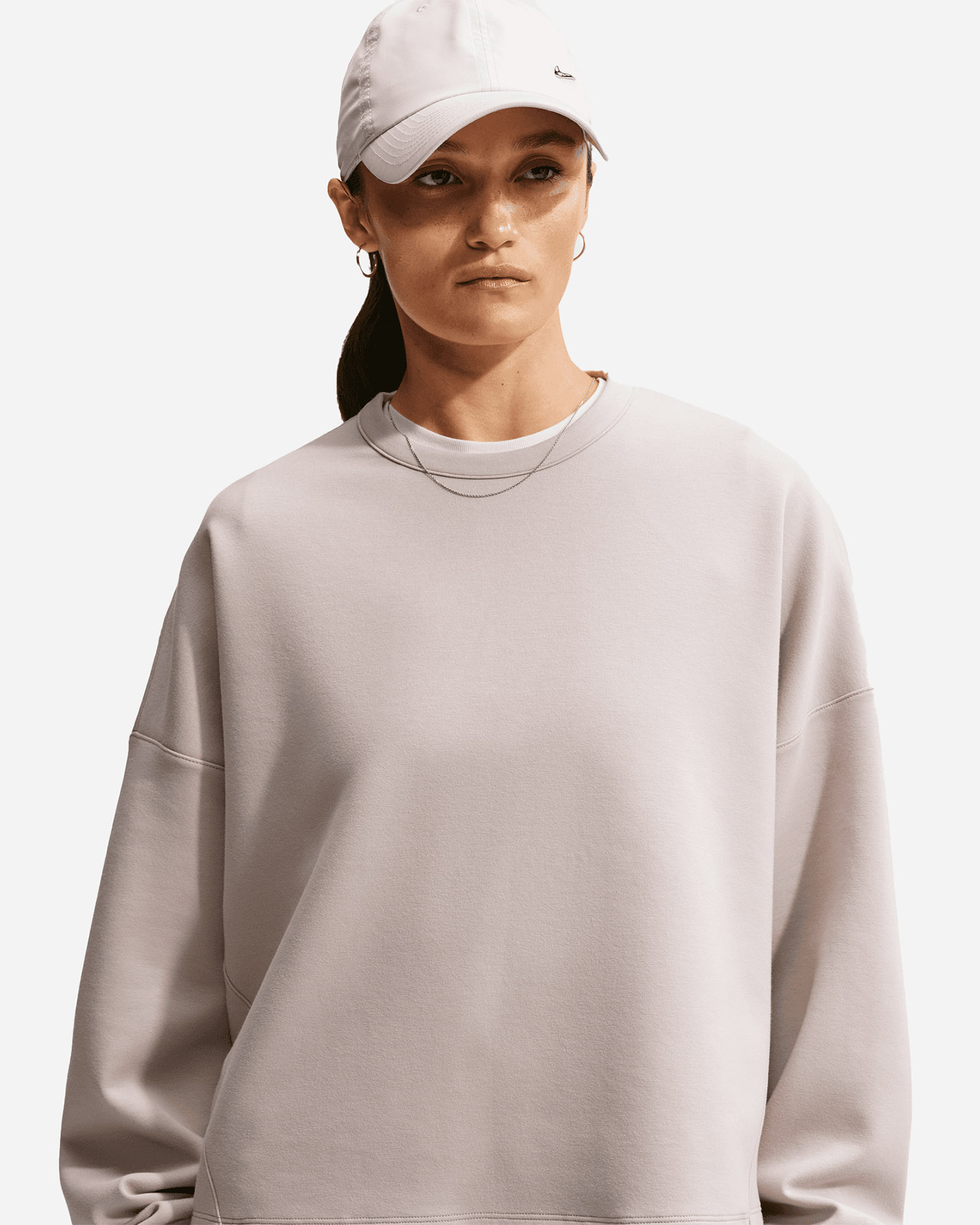 Felpa NIKE SOFT 24.7 W - Beige - 5 | Cisalfa Sport