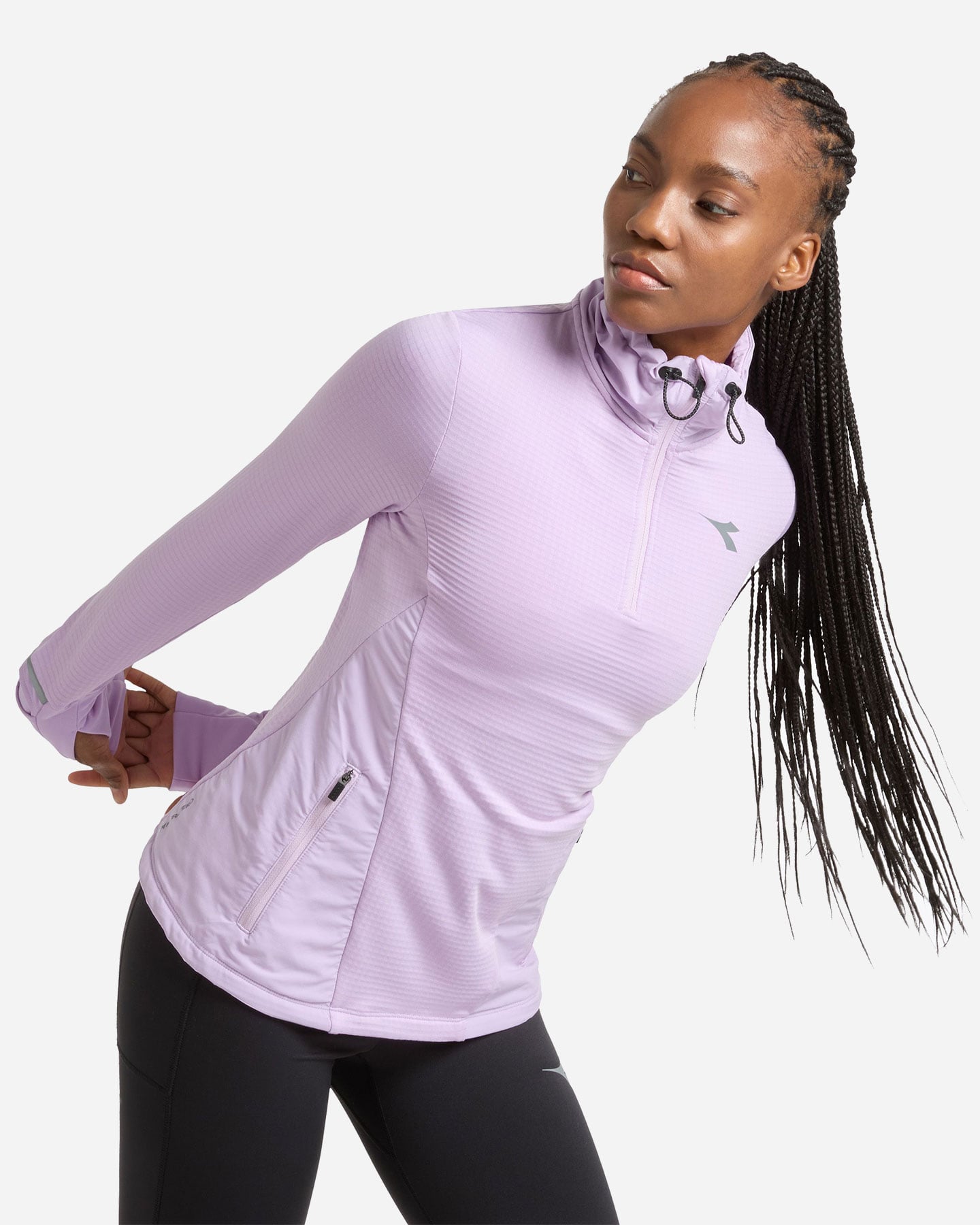 Giacca running DIADORA FIBRAZERO W - Viola - 3 | Cisalfa Sport