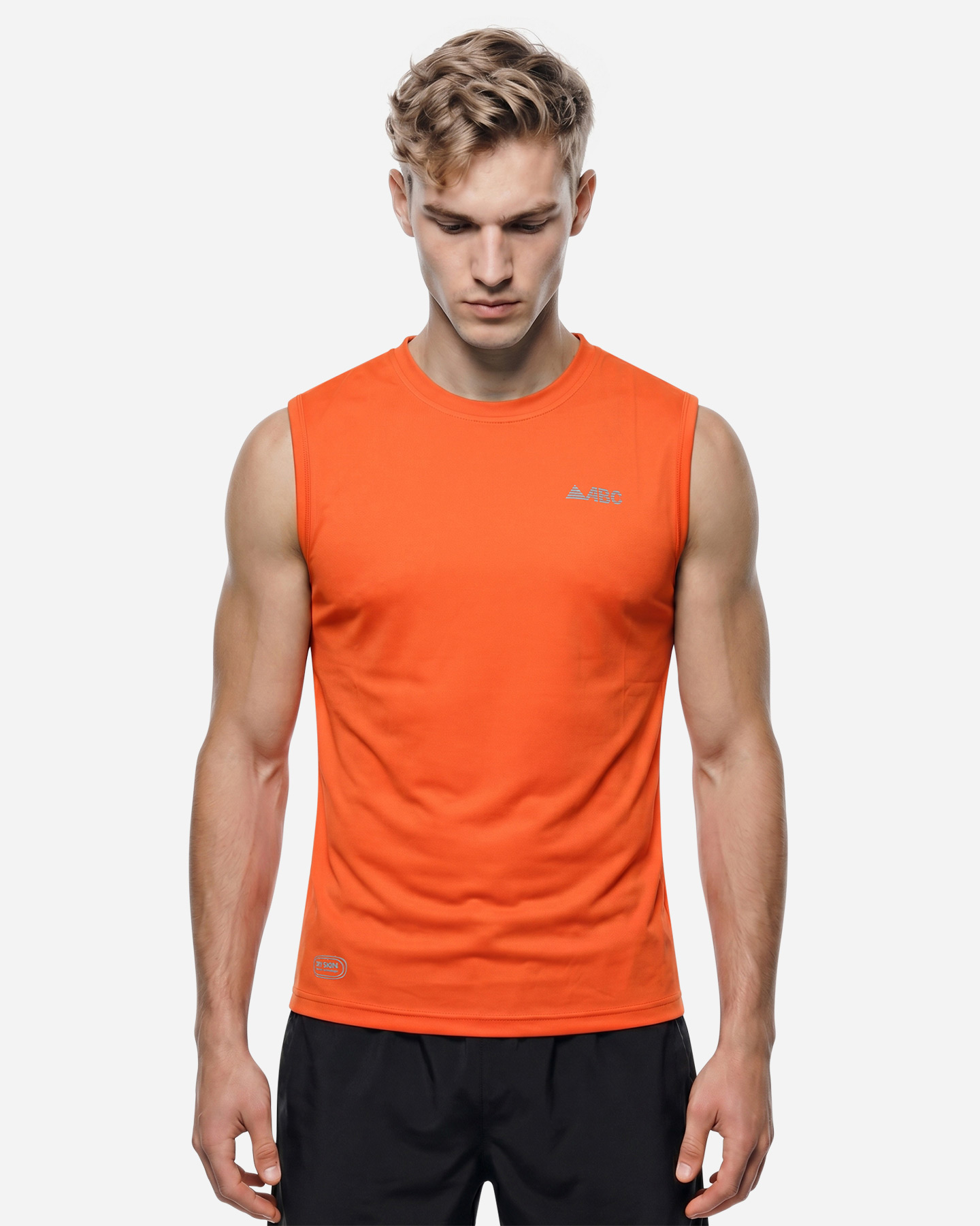 Canotta running ABC ESSENTIAL M - Arancione - 2 | Cisalfa Sport
