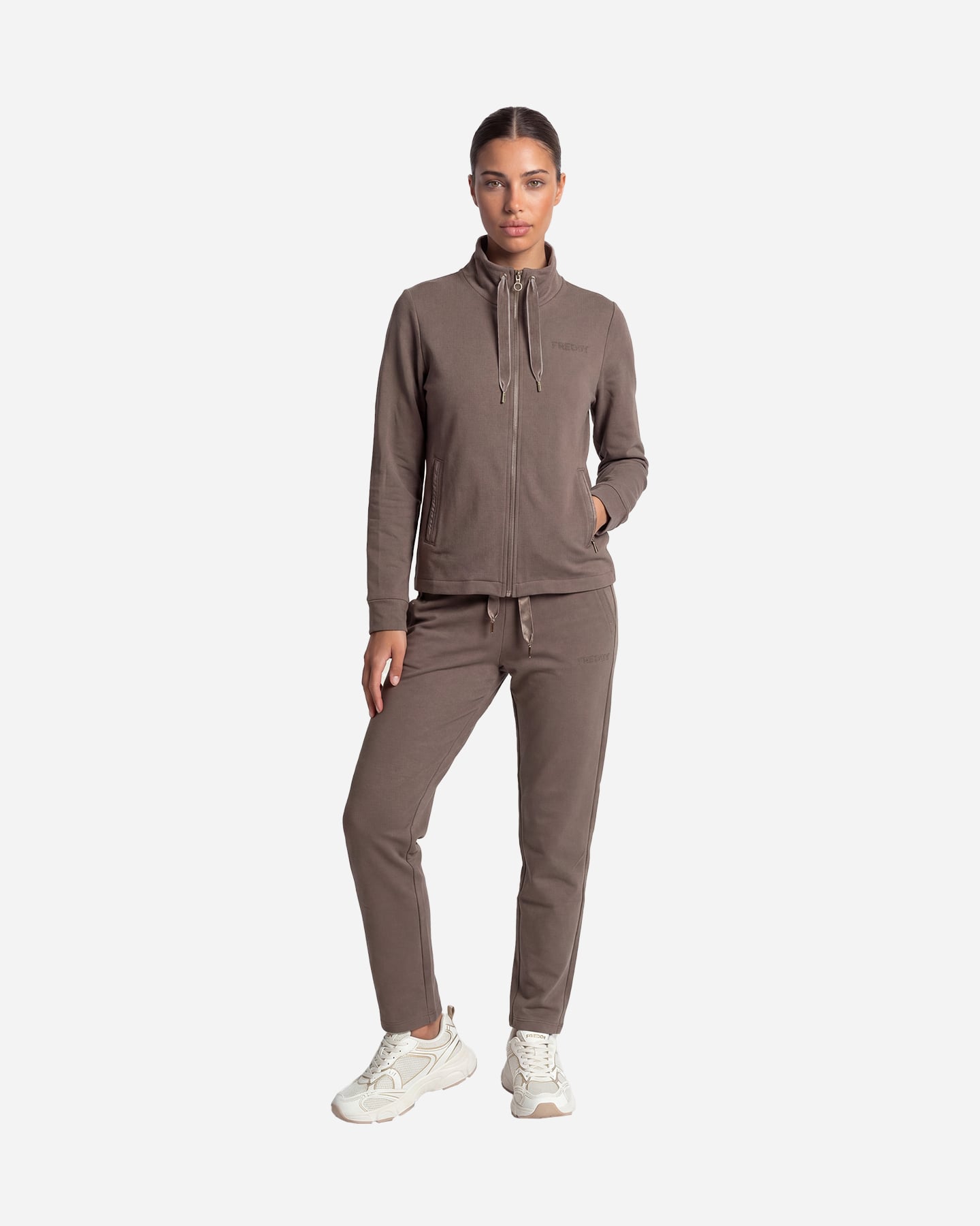 Felpa FREDDY COLLEGE LUX W - Marrone - 4 | Cisalfa Sport