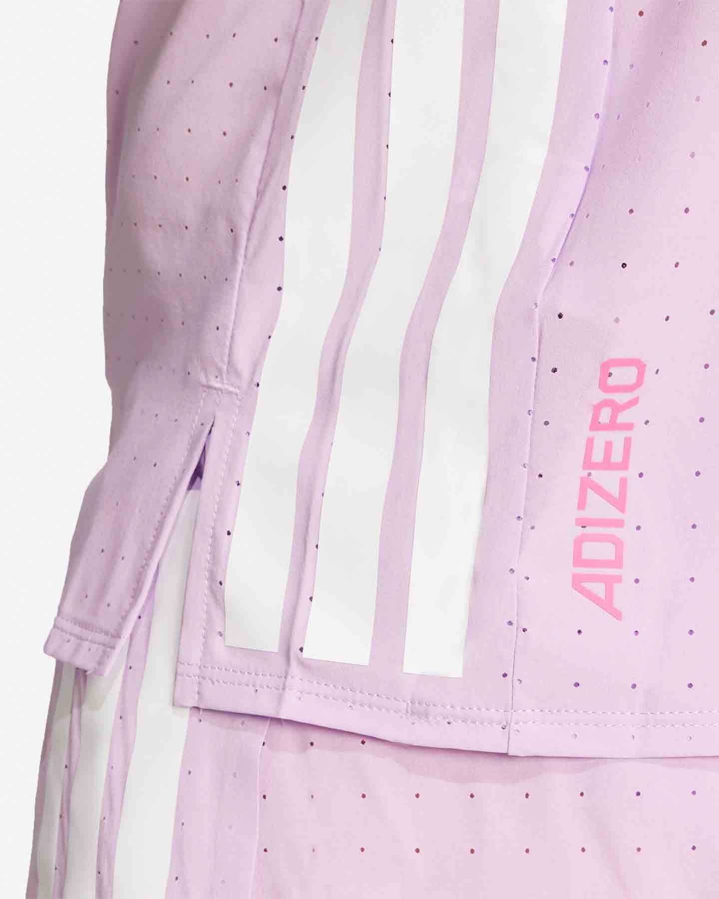 T-shirt running ADIDAS ADIZERO W - Rosa - 4 | Cisalfa Sport