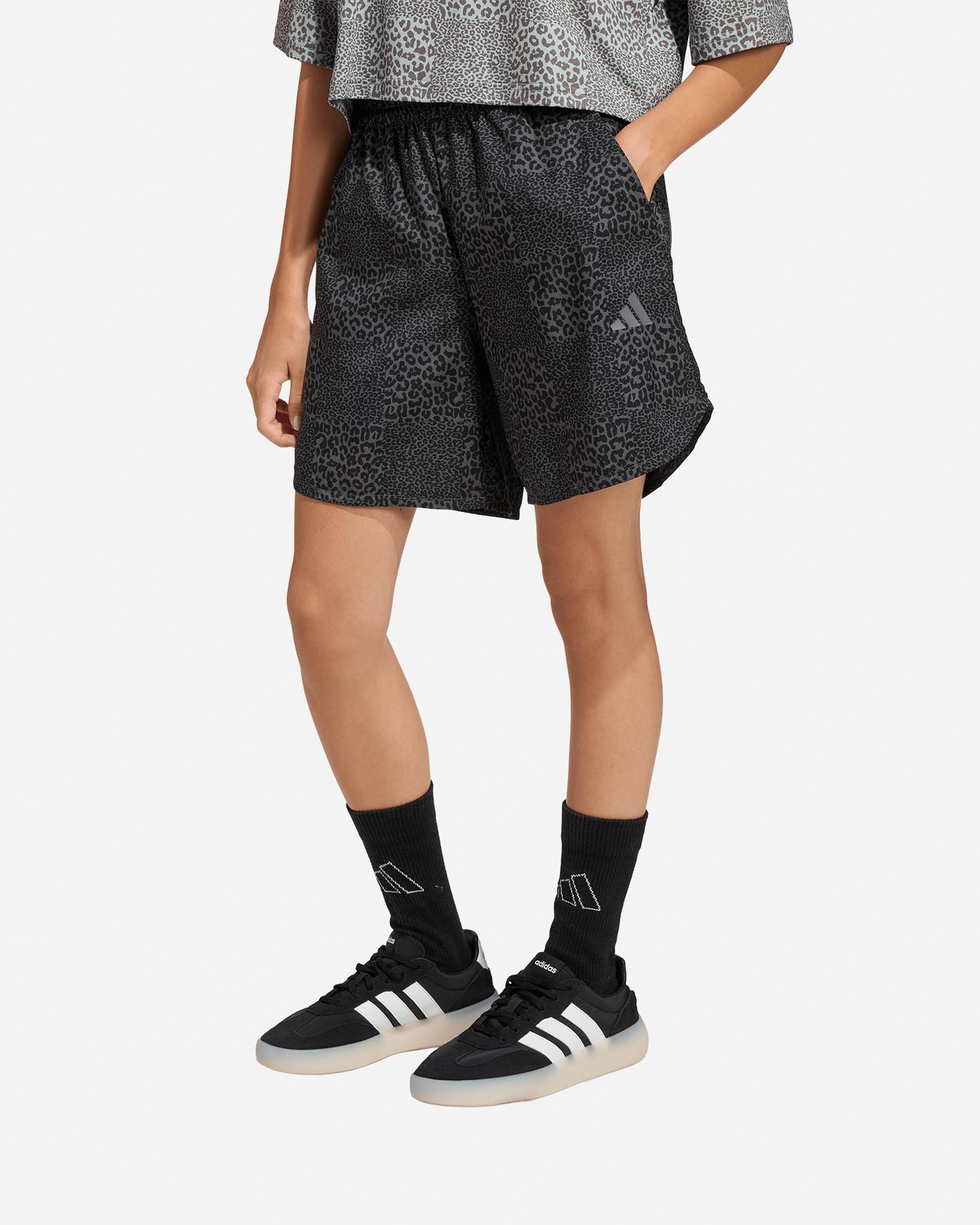 Pantaloncini ADIDAS ICONS PRINTED JR - Nero - 1 | Cisalfa Sport