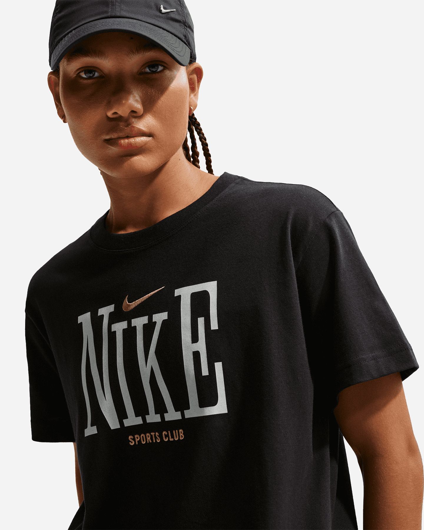 T-shirt NIKE BOXY PRINTED W - Nero - 3 | Cisalfa Sport