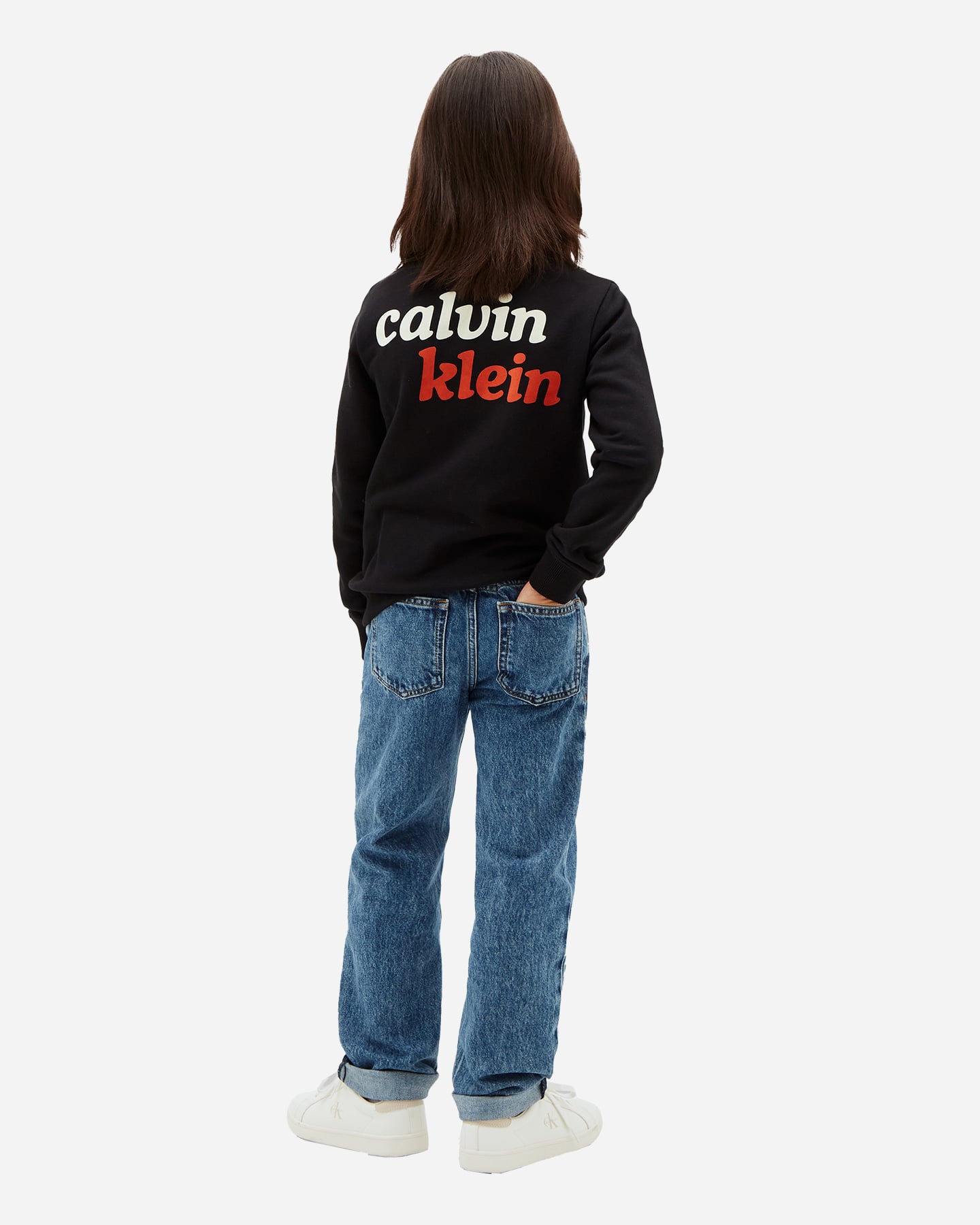 Felpa CALVIN KLEIN JEANS BACK PRINT JR - Nero - 3 | Cisalfa Sport