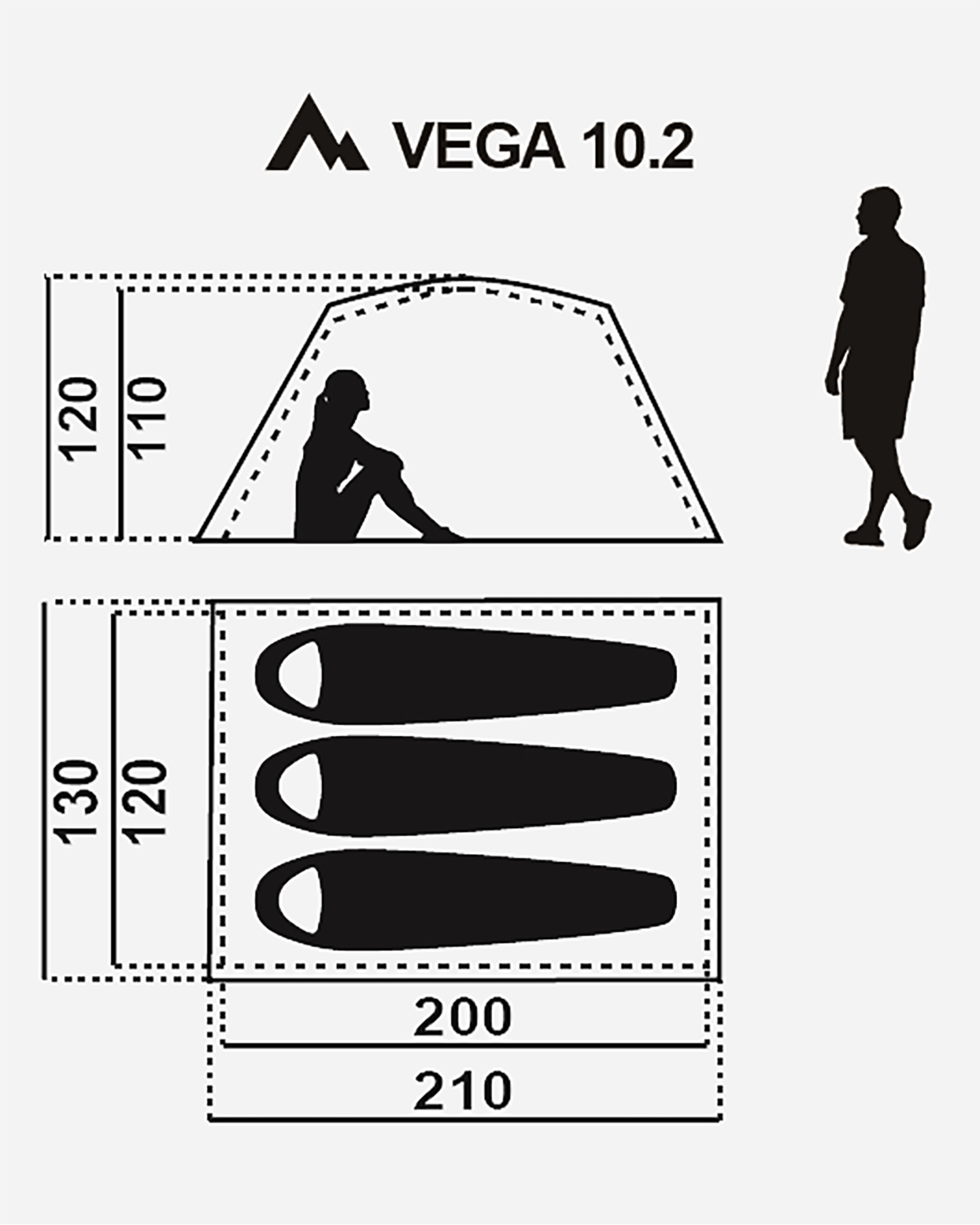 Tenda MCKINLEY VEGA 10.2P I  - Blu - 1 | Cisalfa Sport