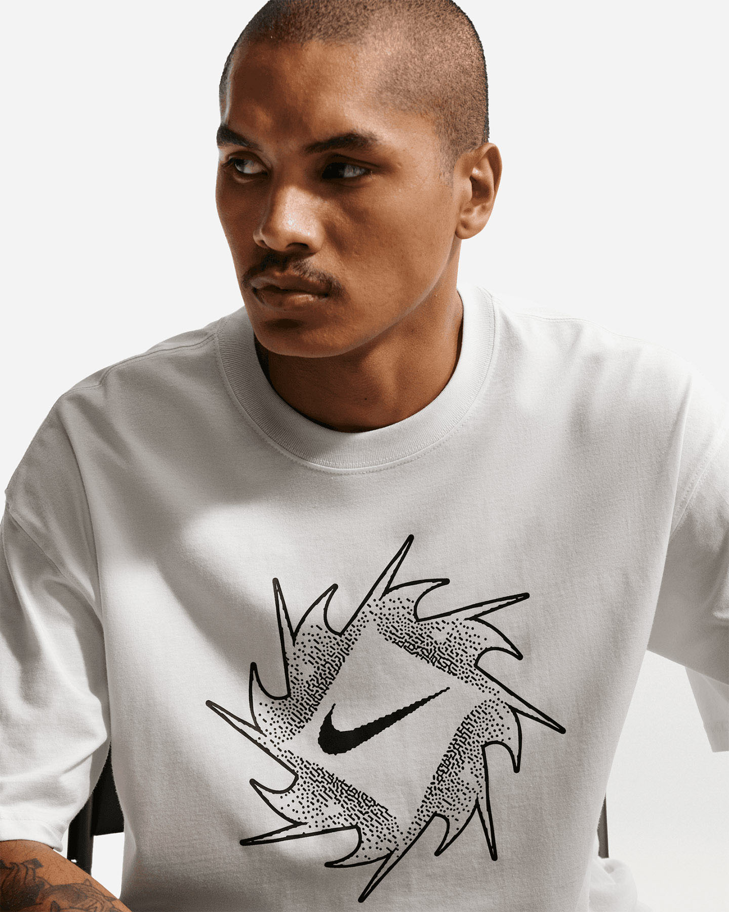 T-shirt NIKE CLUB SUN M - Bianco - 5 | Cisalfa Sport