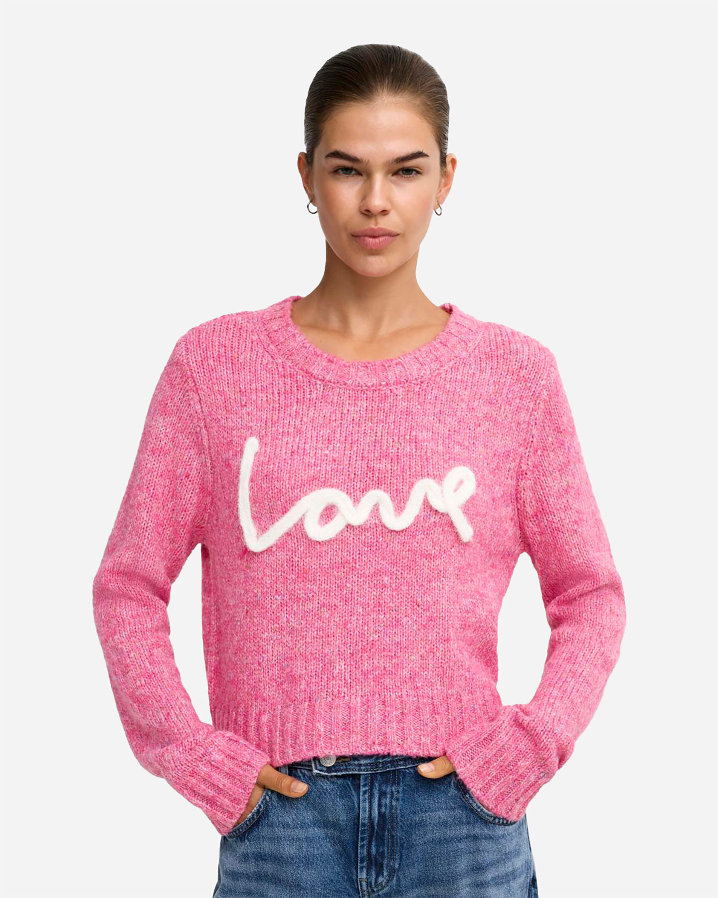 Maglione ONLY SMILLA SCRIPT LOVE W - Fucsia - 2 | Cisalfa Sport