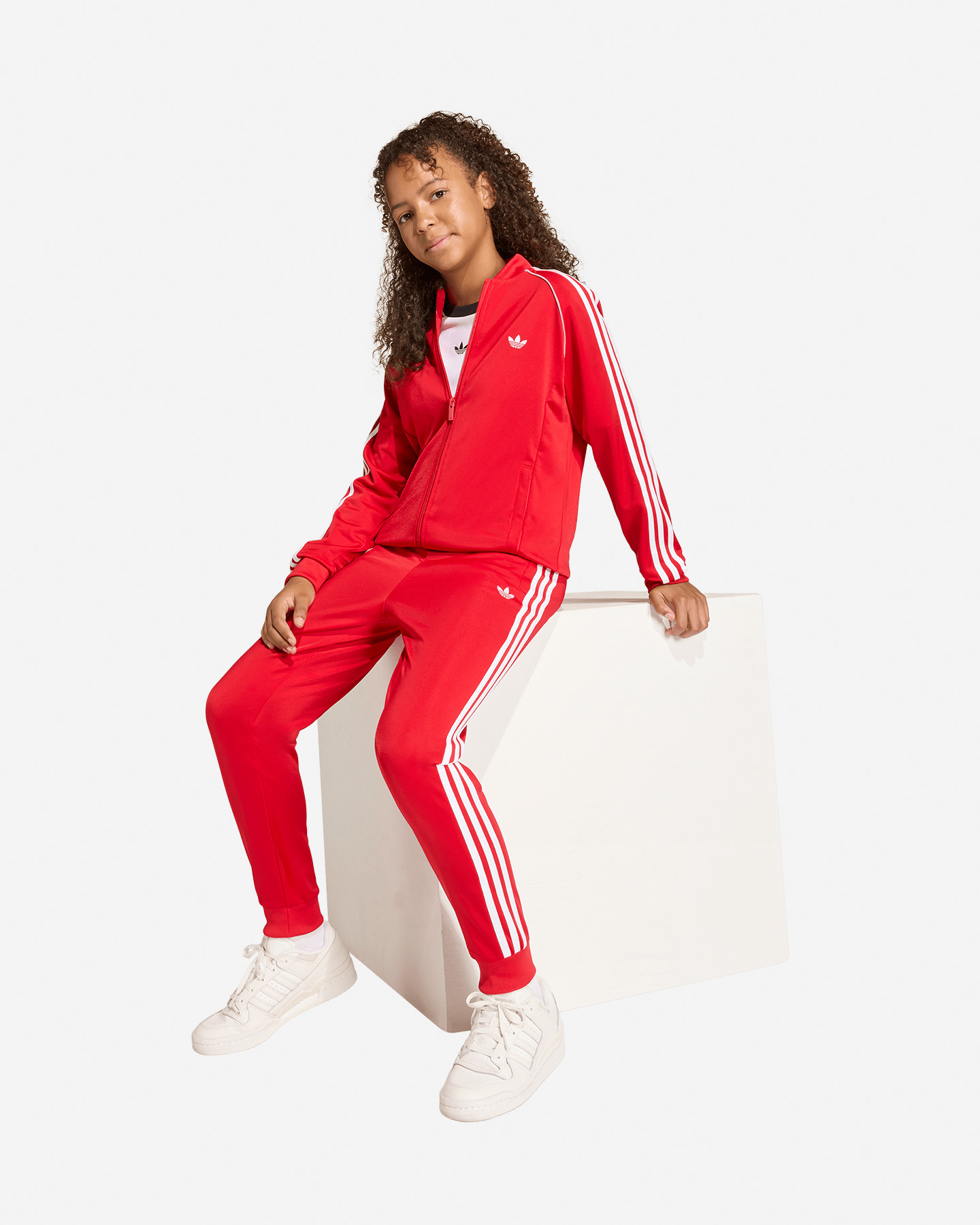 Felpa ADIDAS SST JR - Rosso - 3 | Cisalfa Sport