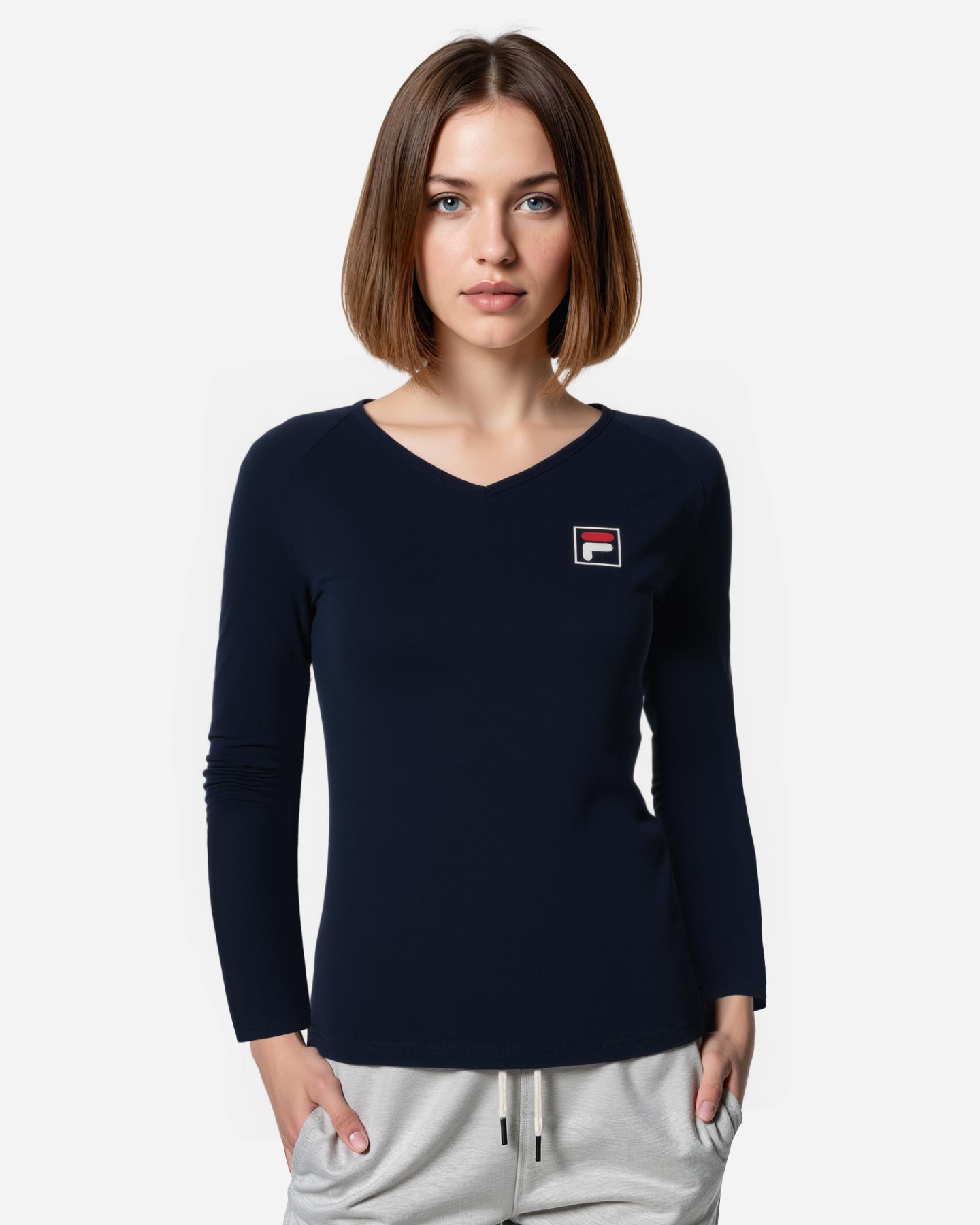 T-shirt tennis FILA COURT LINE W - Blu - 3 | Cisalfa Sport