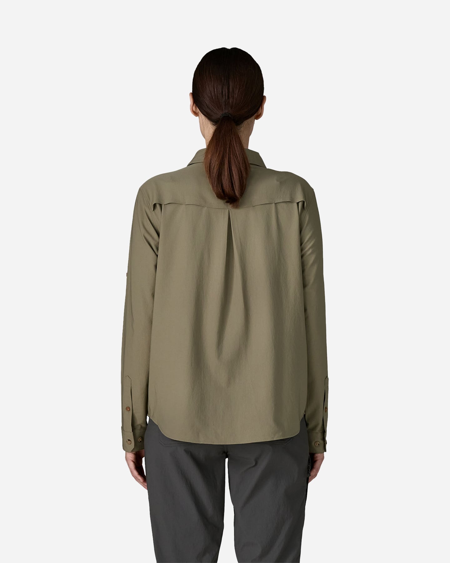 Felpa PATAGONIA SELF GUIDED SUN SHIRT W - Verde - 2 | Cisalfa Sport