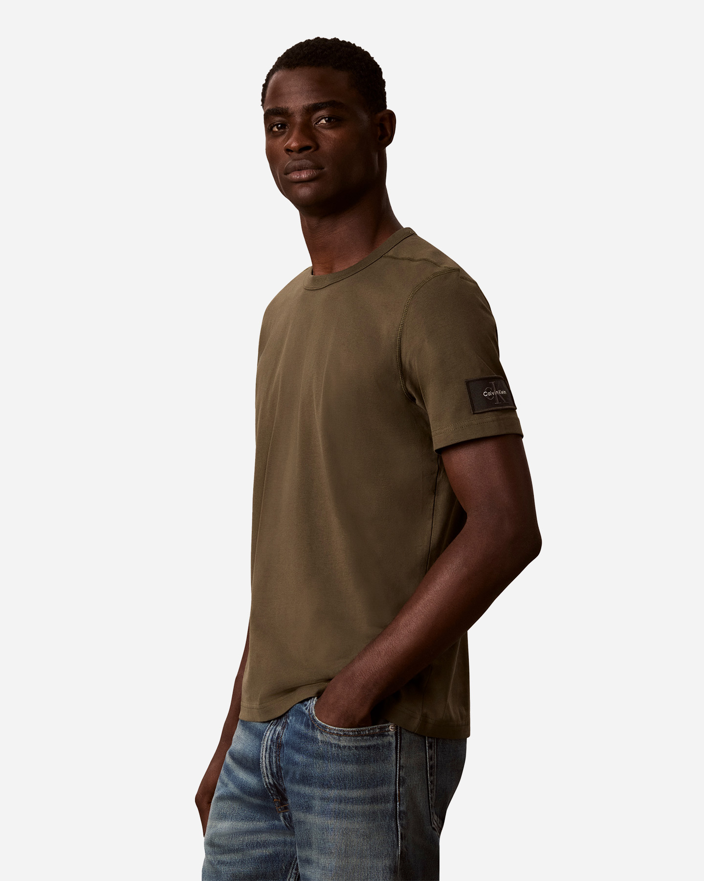 T-shirt CALVIN KLEIN JEANS BADGE M - Verde - 3 | Cisalfa Sport