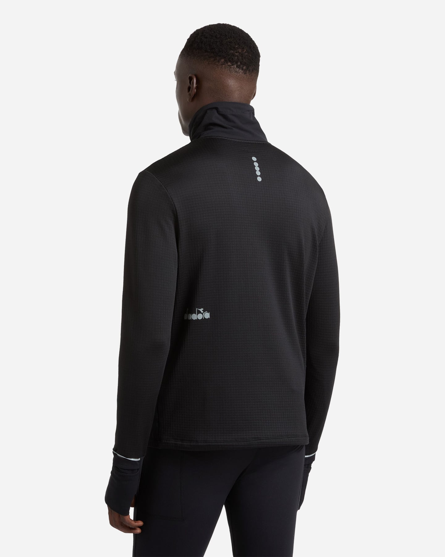 Giacca running DIADORA FIBRAZERO M - Nero - 2 | Cisalfa Sport