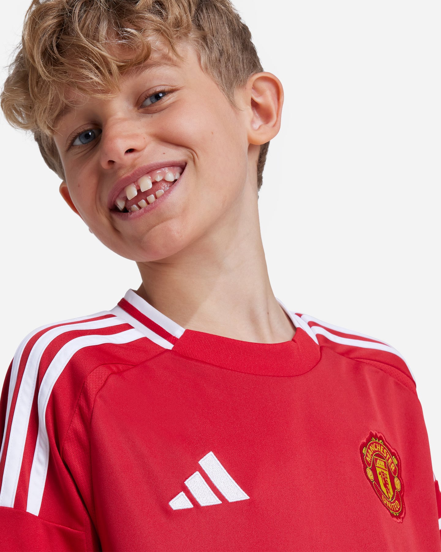 Maglia calcio ufficiale ADIDAS MANCHESTER UNITED HOME 24-25 JR - Color mix - 4 | Cisalfa Sport