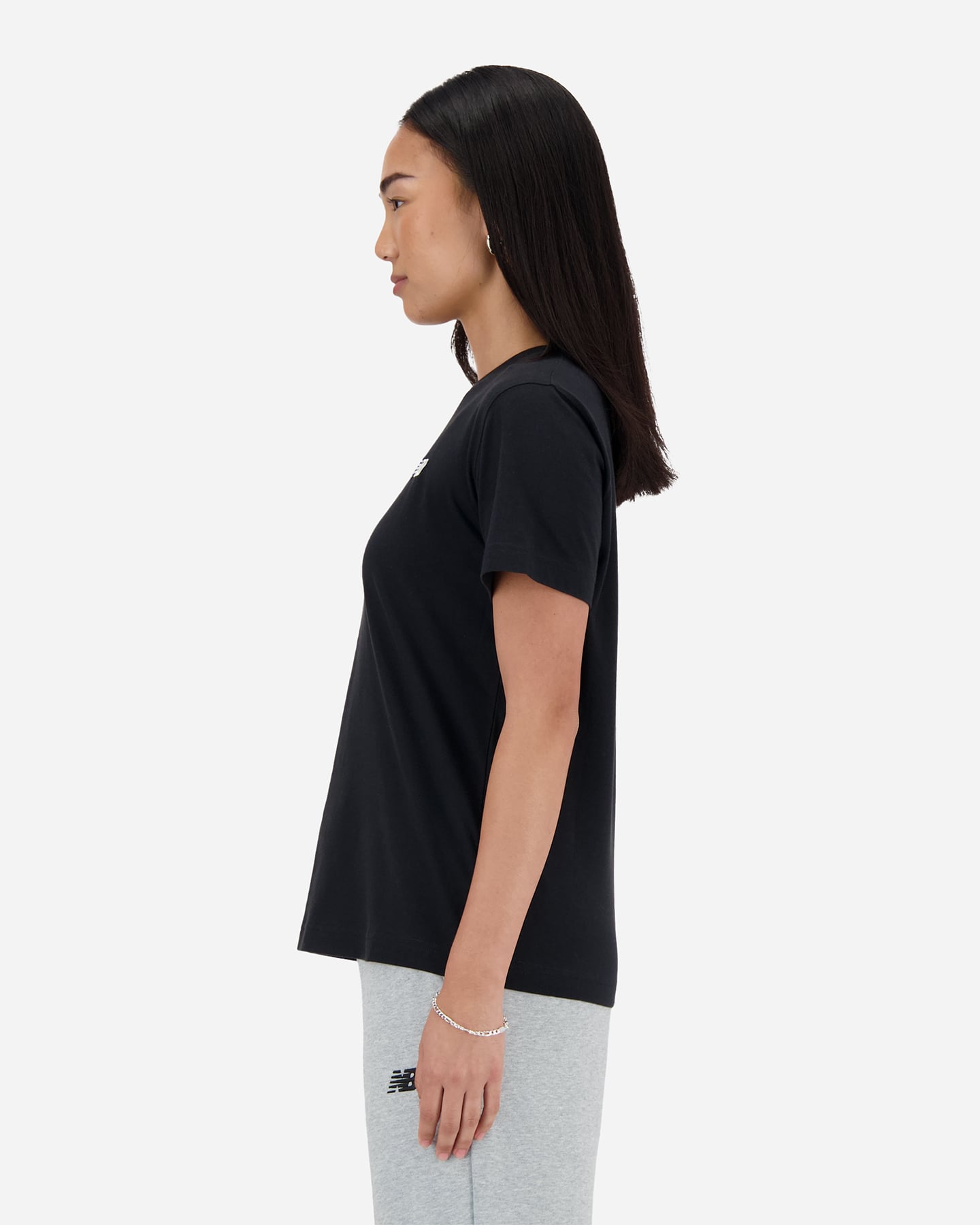T-shirt NEW BALANCE JERSEY ESSENTIALS W - Nero - 1 | Cisalfa Sport