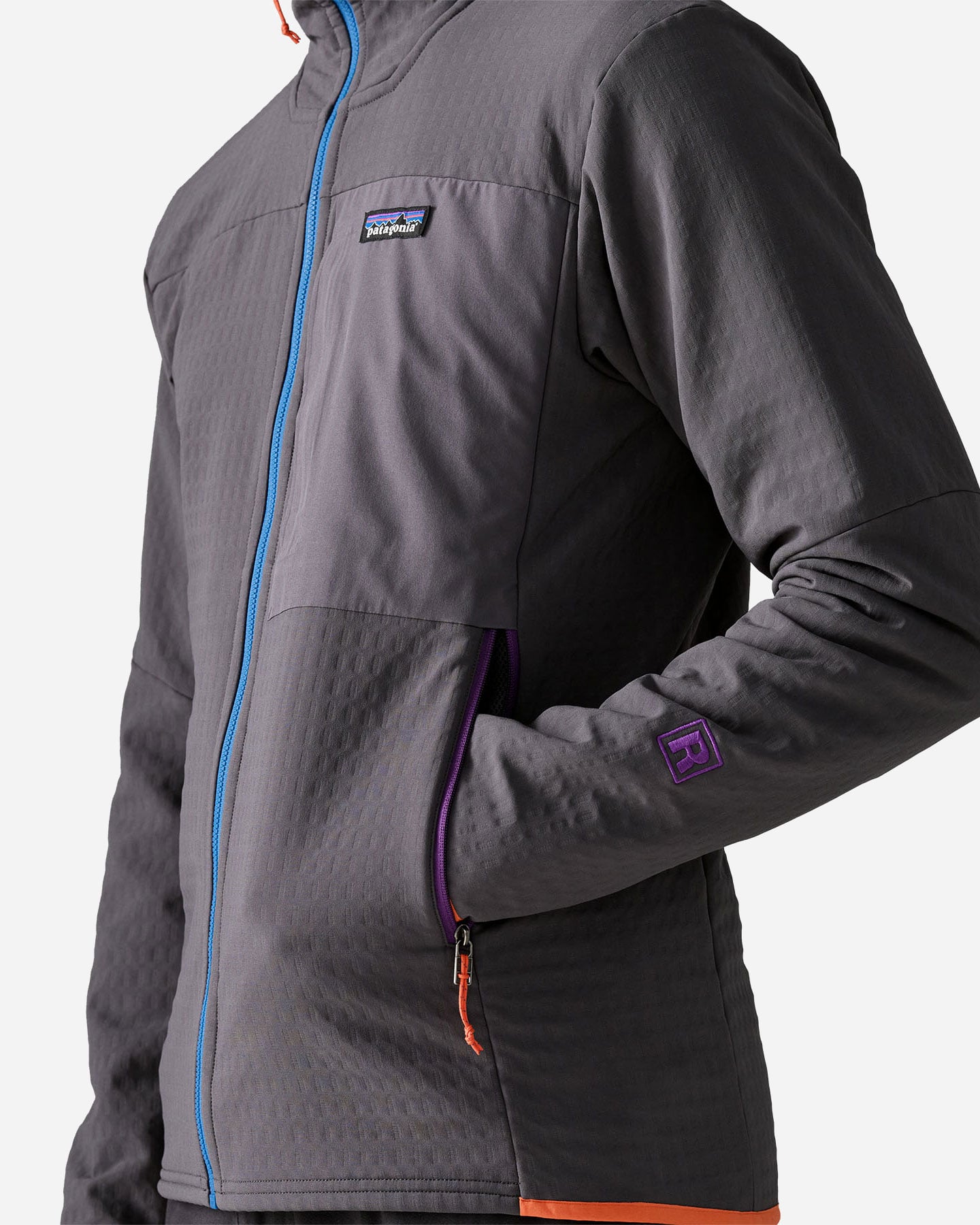 Pile PATAGONIA R1 TECHFACE M - Grigio - 4 | Cisalfa Sport